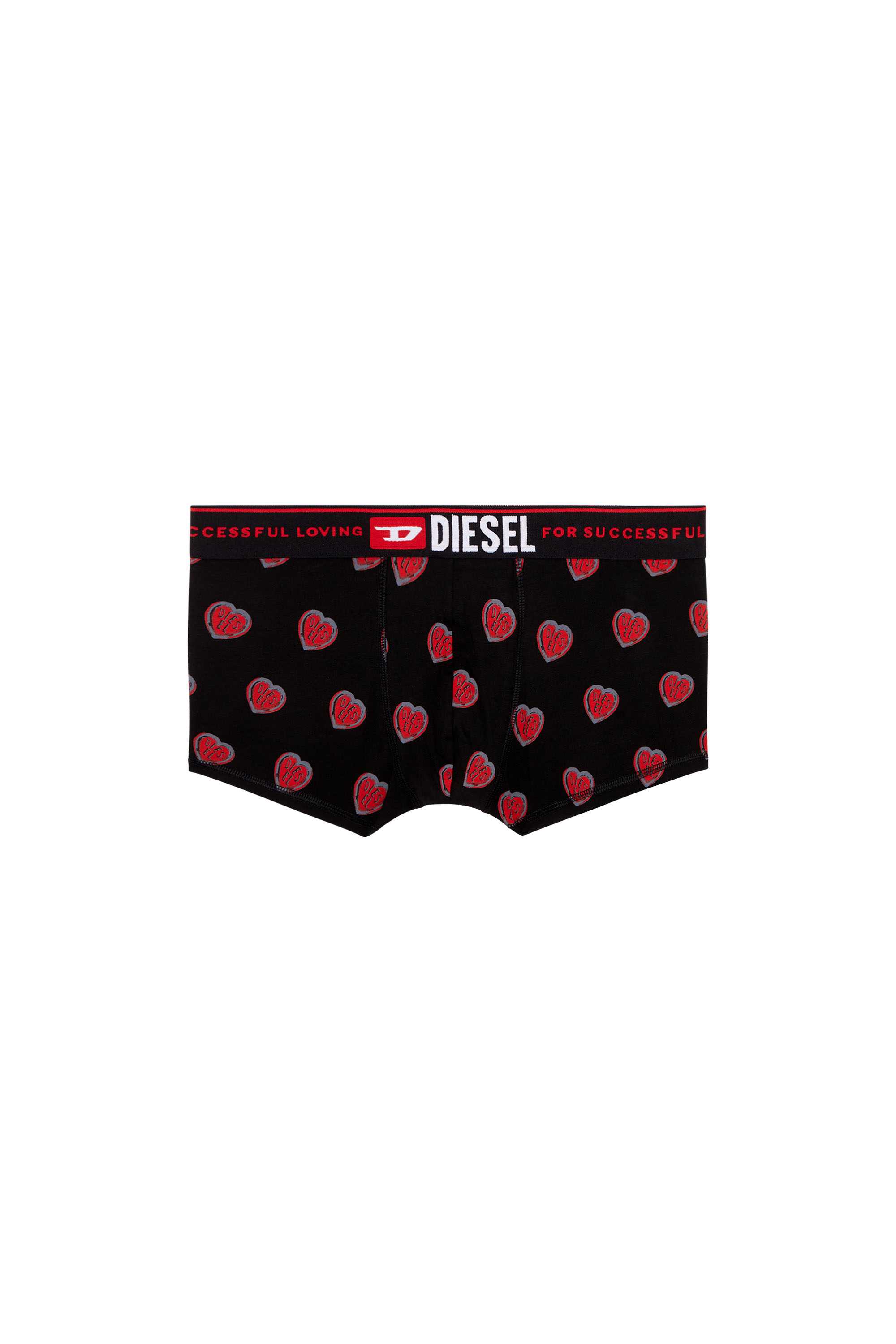 Diesel - Boxer briefs with heart print - Trunks - Man - Multicolor