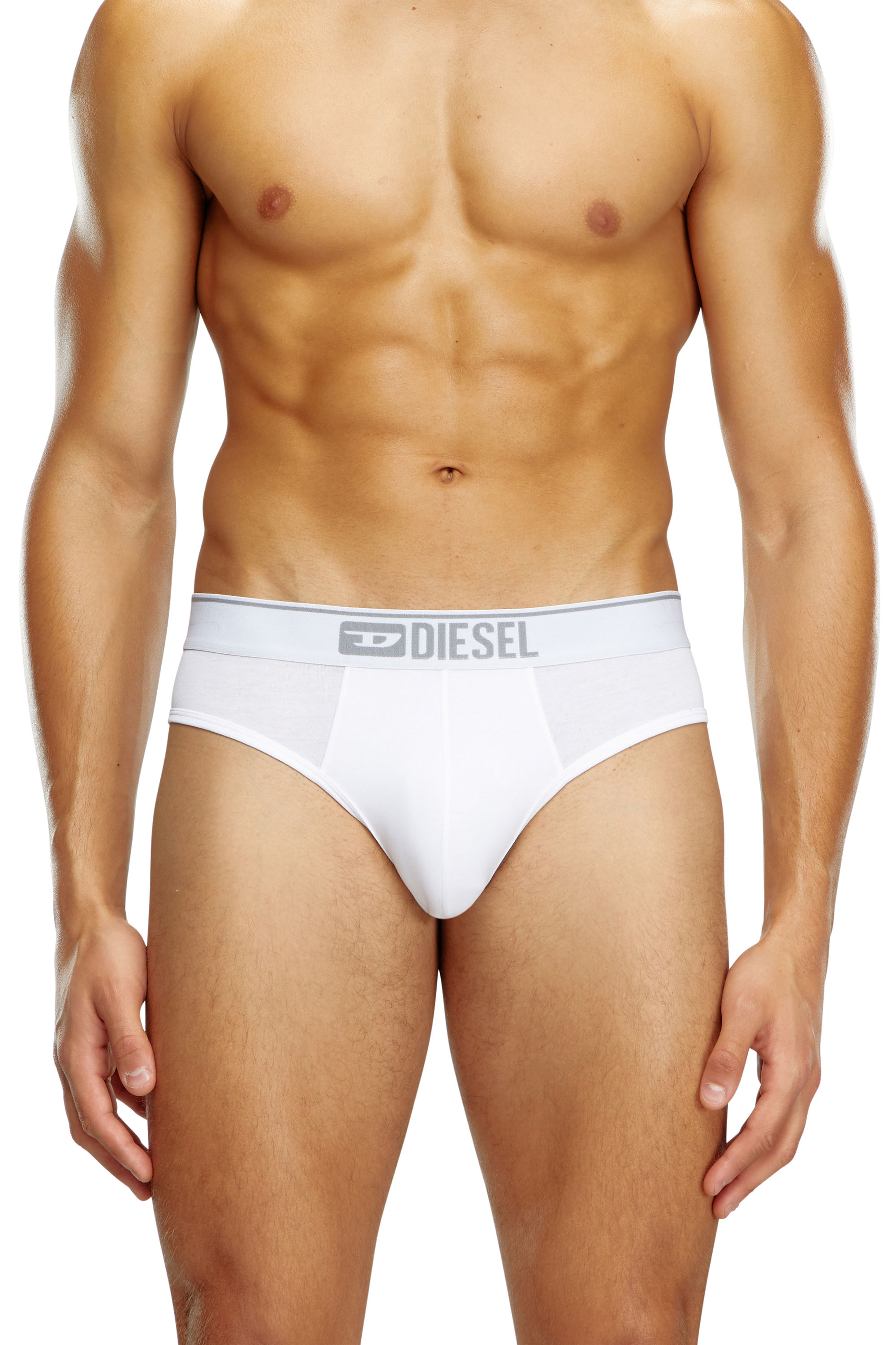 Diesel - Three-pack of plain logo briefs - Briefs - Man - Multicolor
