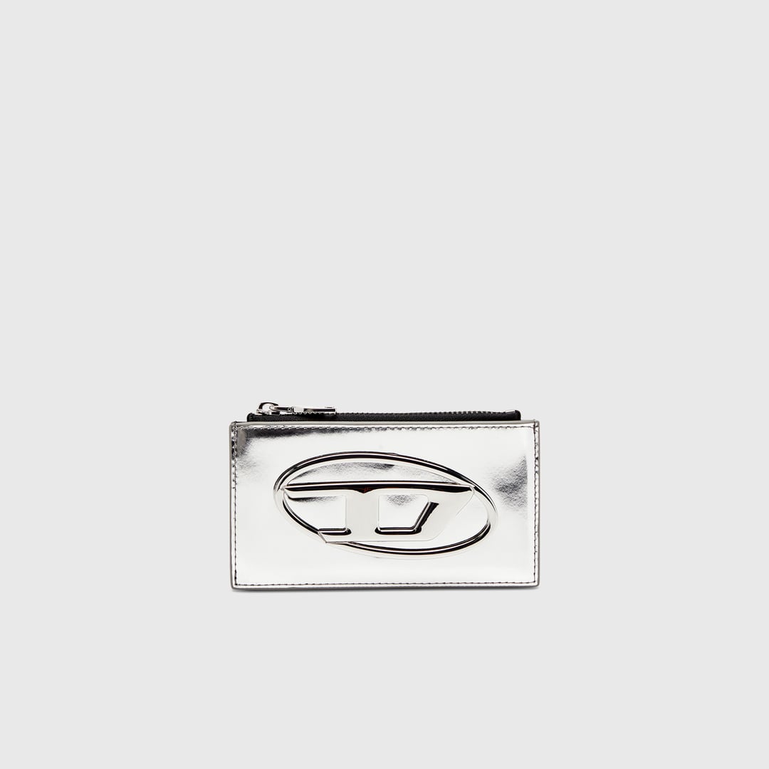 Diesel - Card holder in mirror leather - Card cases - Woman - Silver