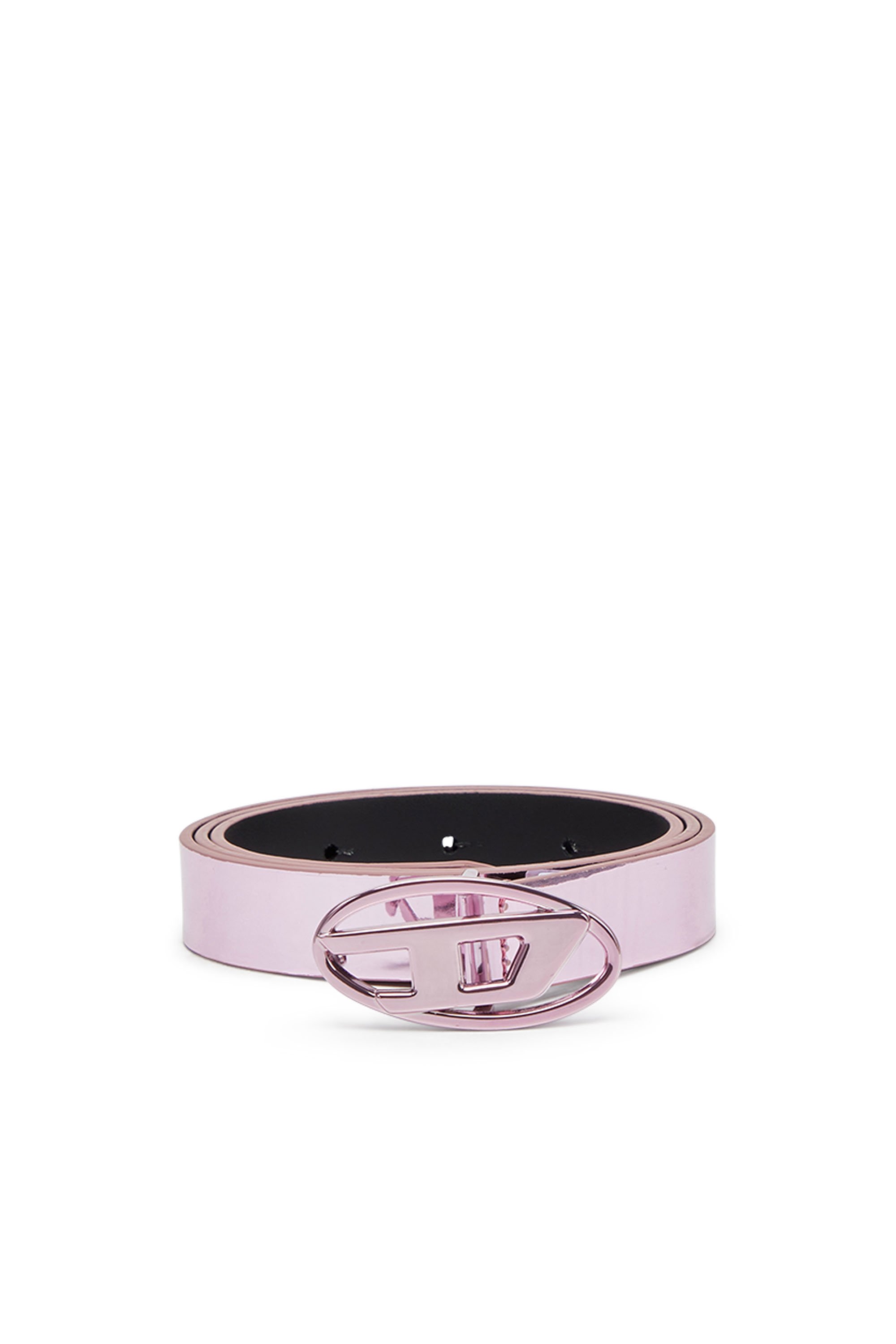 Diesel - Slim metallic belt - Belts - Woman - Pink