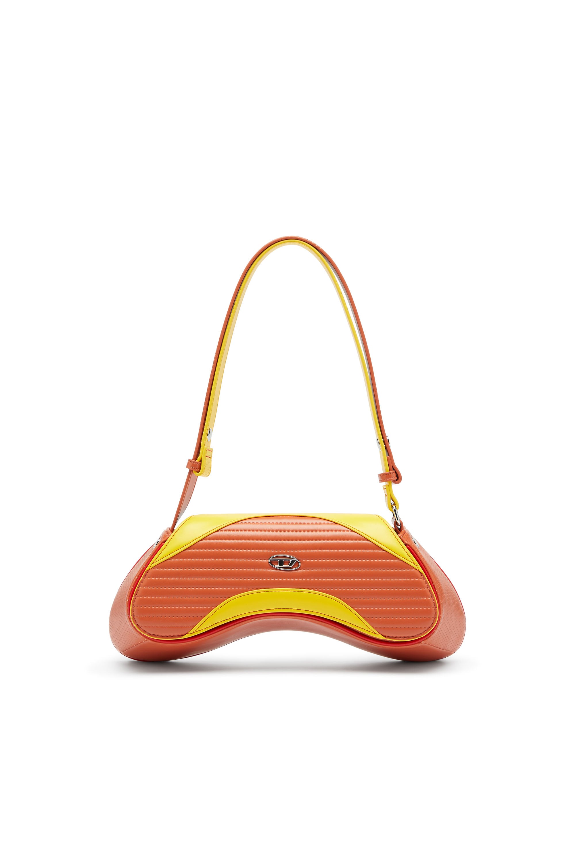 Diesel - Play - Crossbody bag in quilted perforated PU - Crossbody Bags - Woman - Multicolor