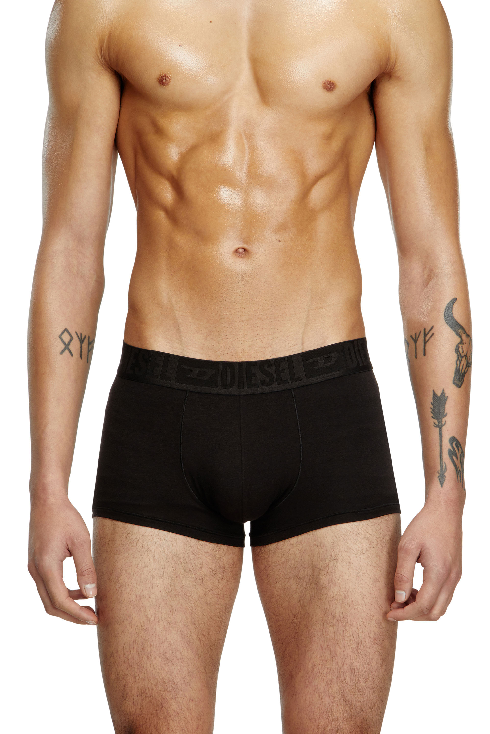 Diesel - Three-pack plain boxer briefs - Trunks - Man - Black