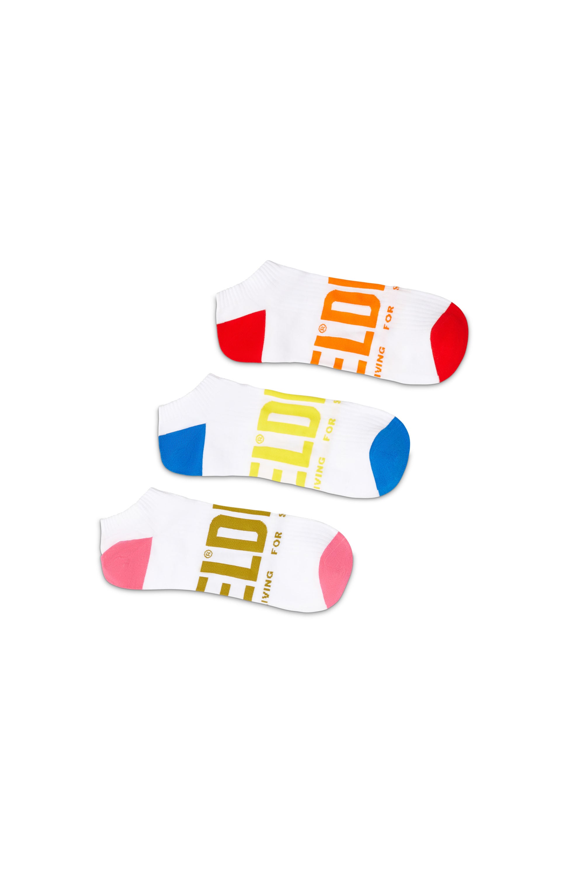 Diesel - Three-pack low-cut logo socks - Socks - Man - White