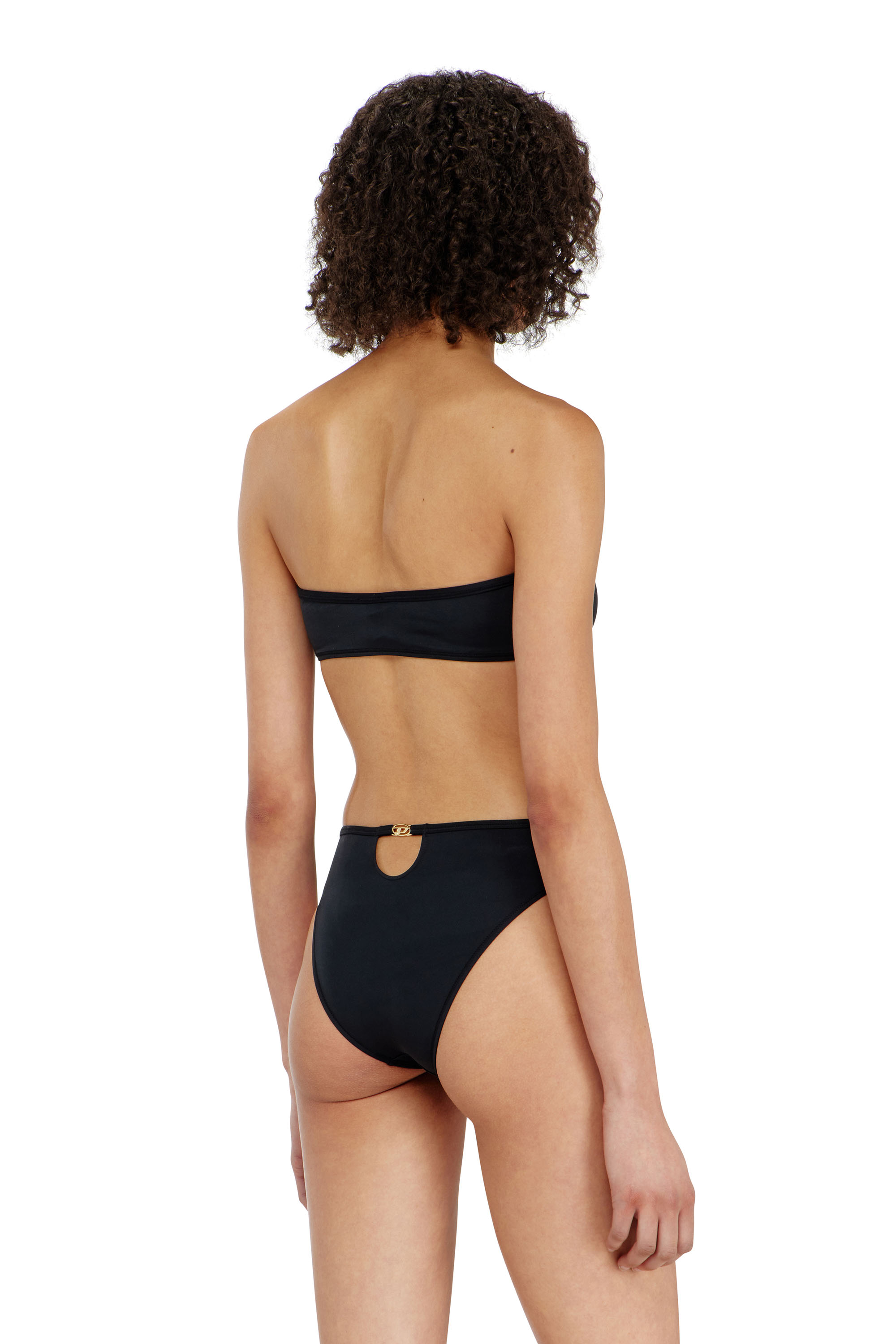 Diesel - ROCHELLE-UTLT, Woman's Bandeau bra in with metal Oval D in Black - 4