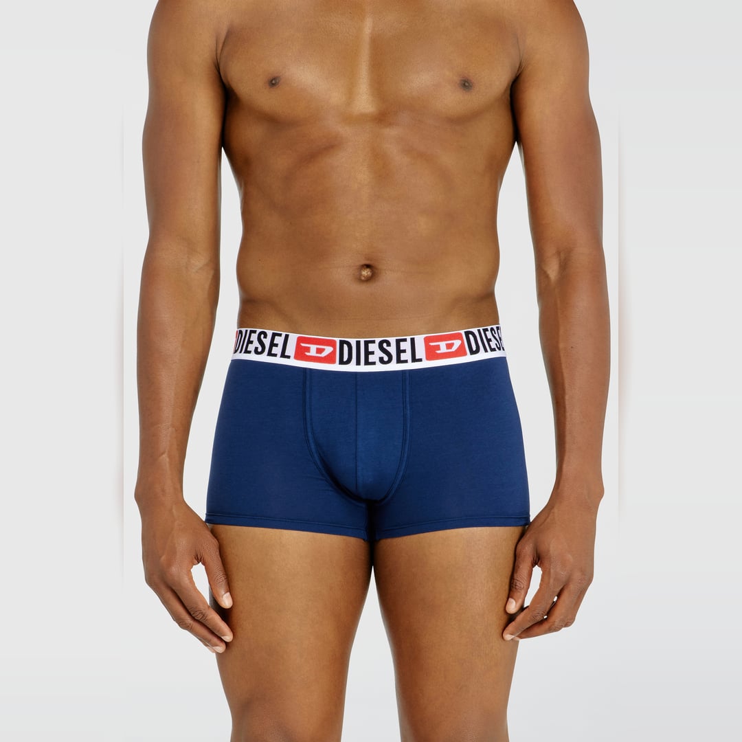 Diesel - Three-pack of all-over logo waist boxers - Trunks - Man - Multicolor