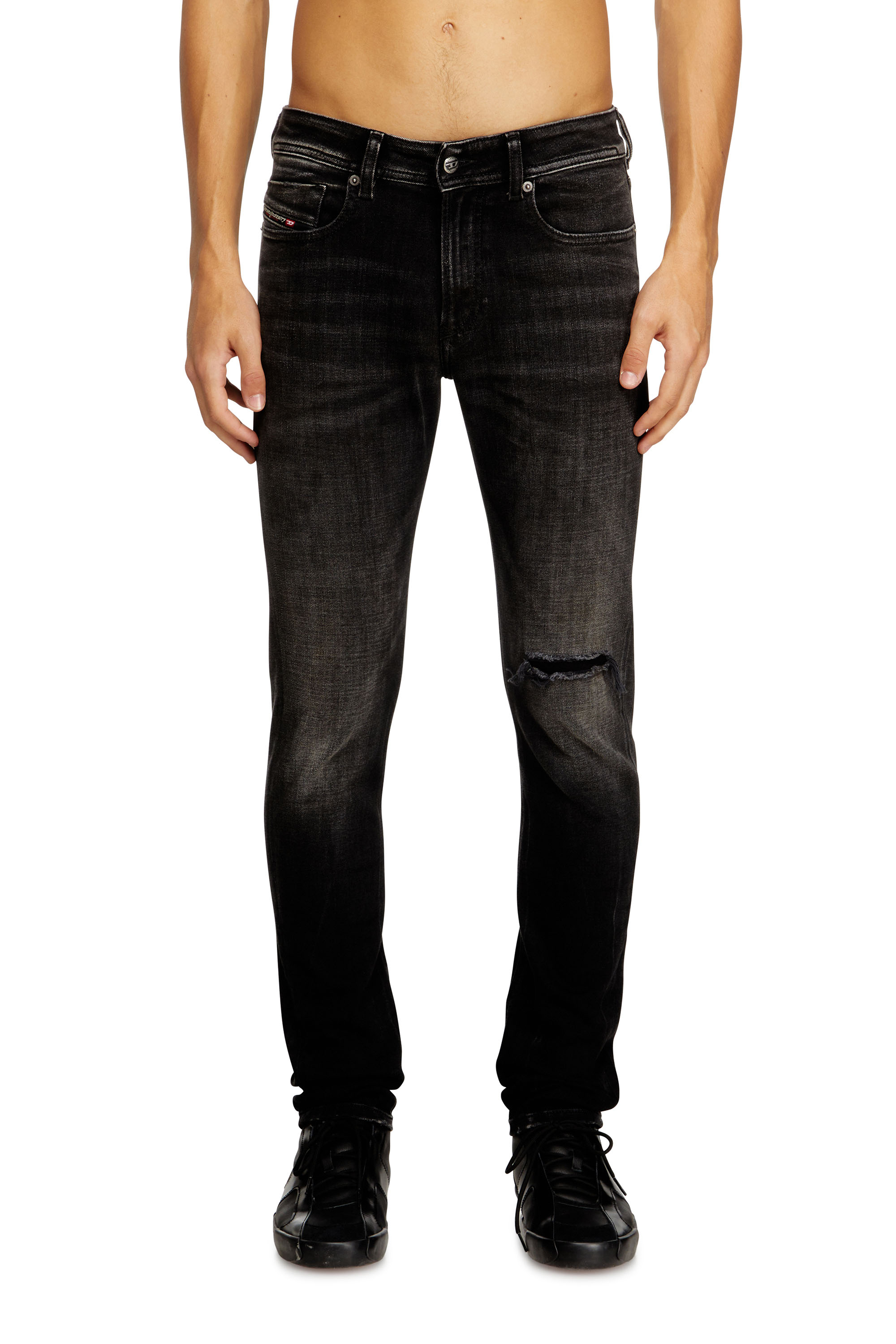 Diesel Homem Preto - Skinny Jeans Low Waist 1979 Sleenker - Jeans - Man Tamanho 30