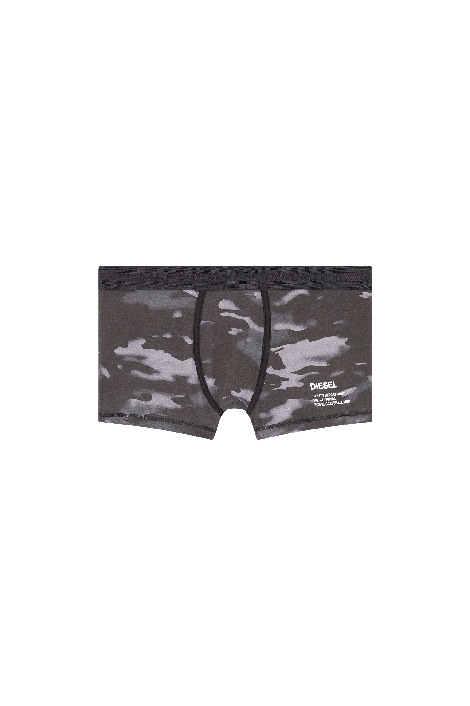 Diesel - Boxer briefs with camouflage print - Trunks - Man - Black