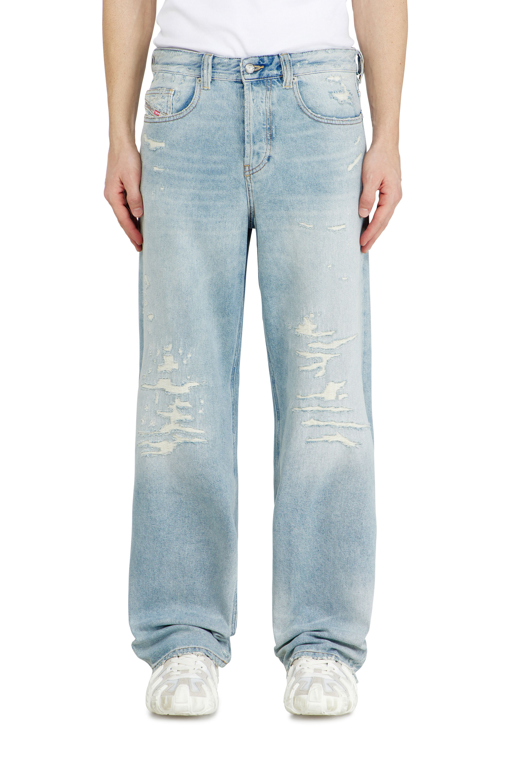 Diesel Blu Uomo - Jeans Relaxed Vita Bassa 2001 D-Macro - Jeans Taglia 29