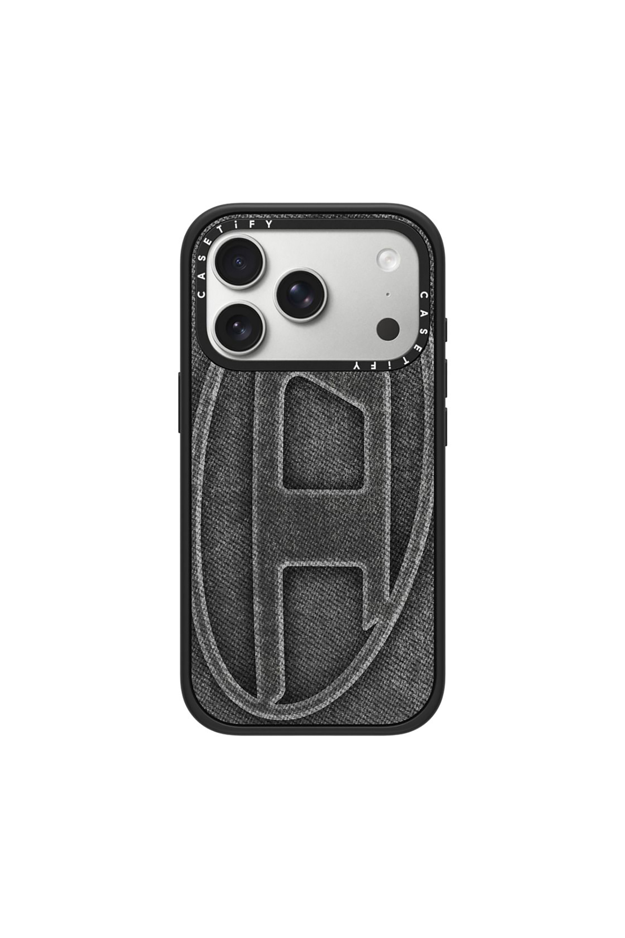 Diesel Zwart - Oval D Impact Case For Iphone Pro - Cases - Unisex Maat 17