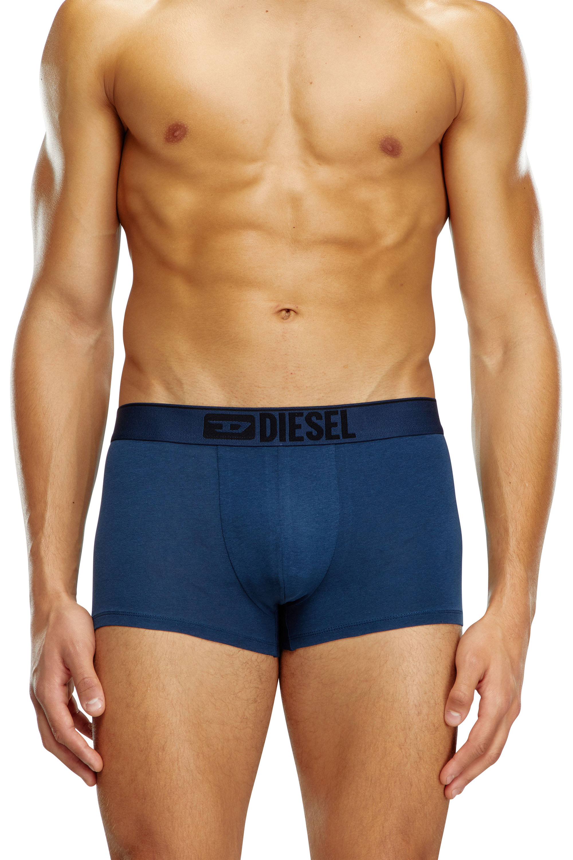 Shop Diesel Set Di Tre Boxer A Tinta Unita E Camouflage In Multicolor