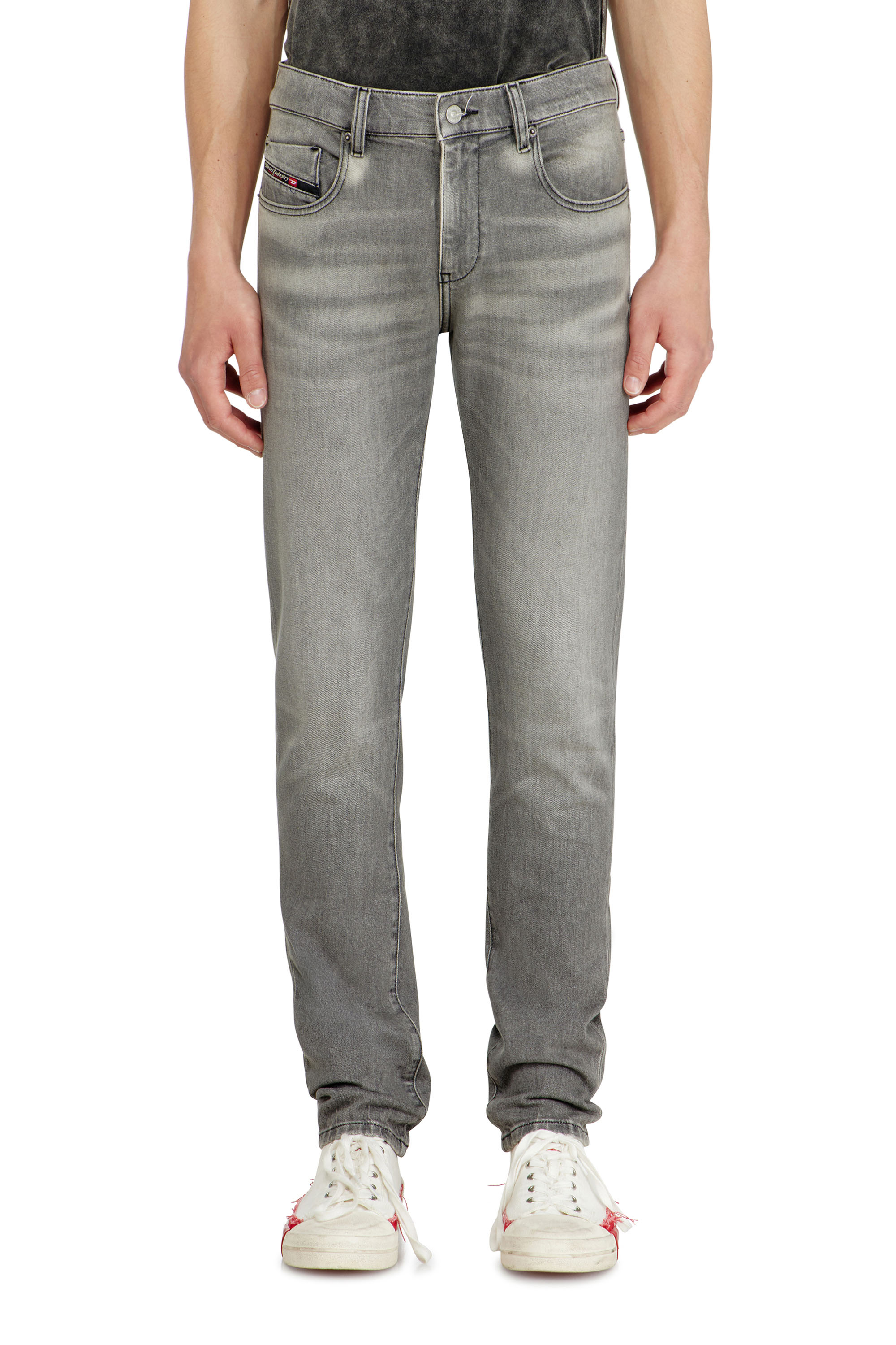 Diesel Men's Grey - Slim Jeans Regular Waist 2019 D-Strukt - Jeans - Man Size 31