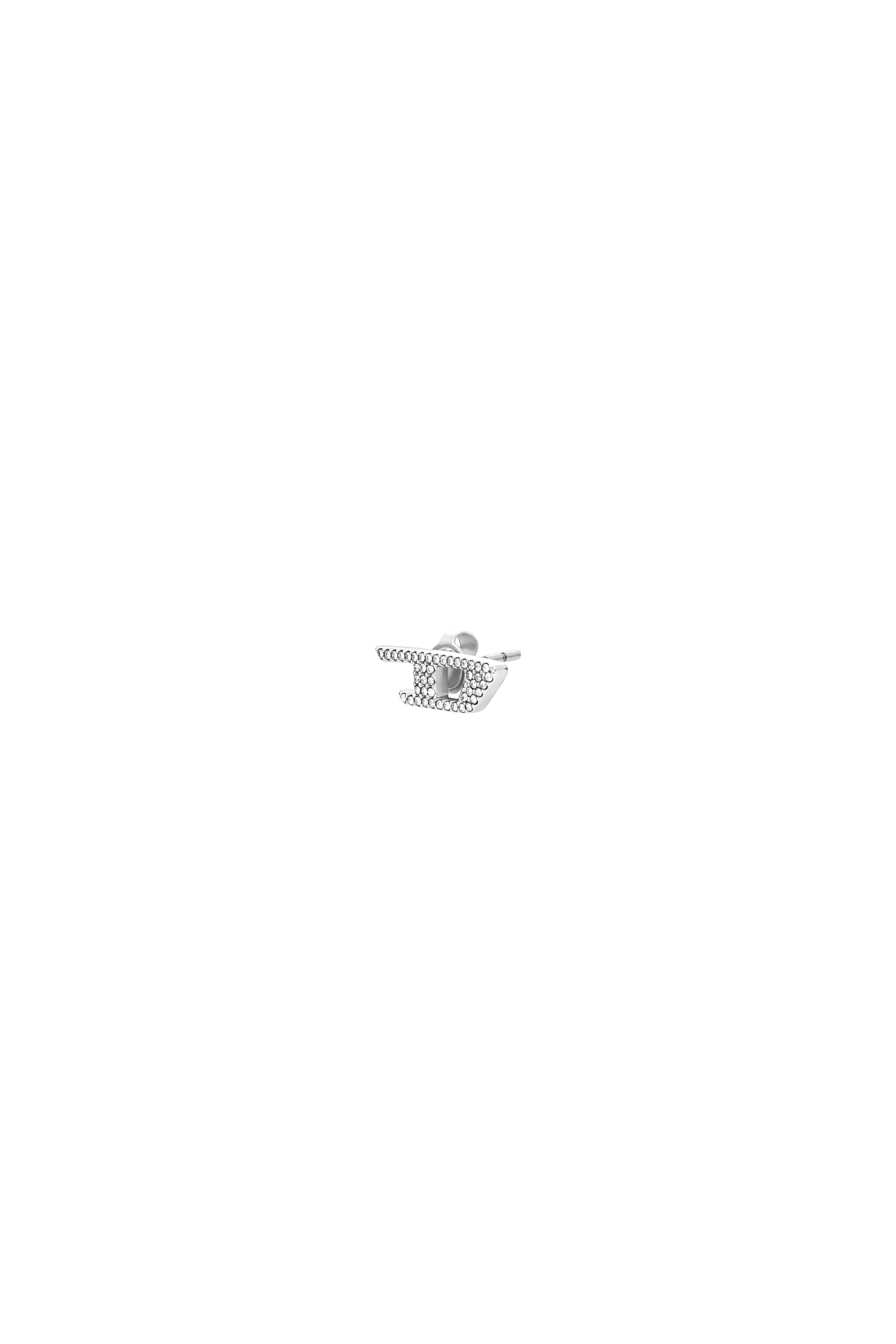 Diesel - Stainless steel glitz stud earring - Earrings - Unisex - Silver