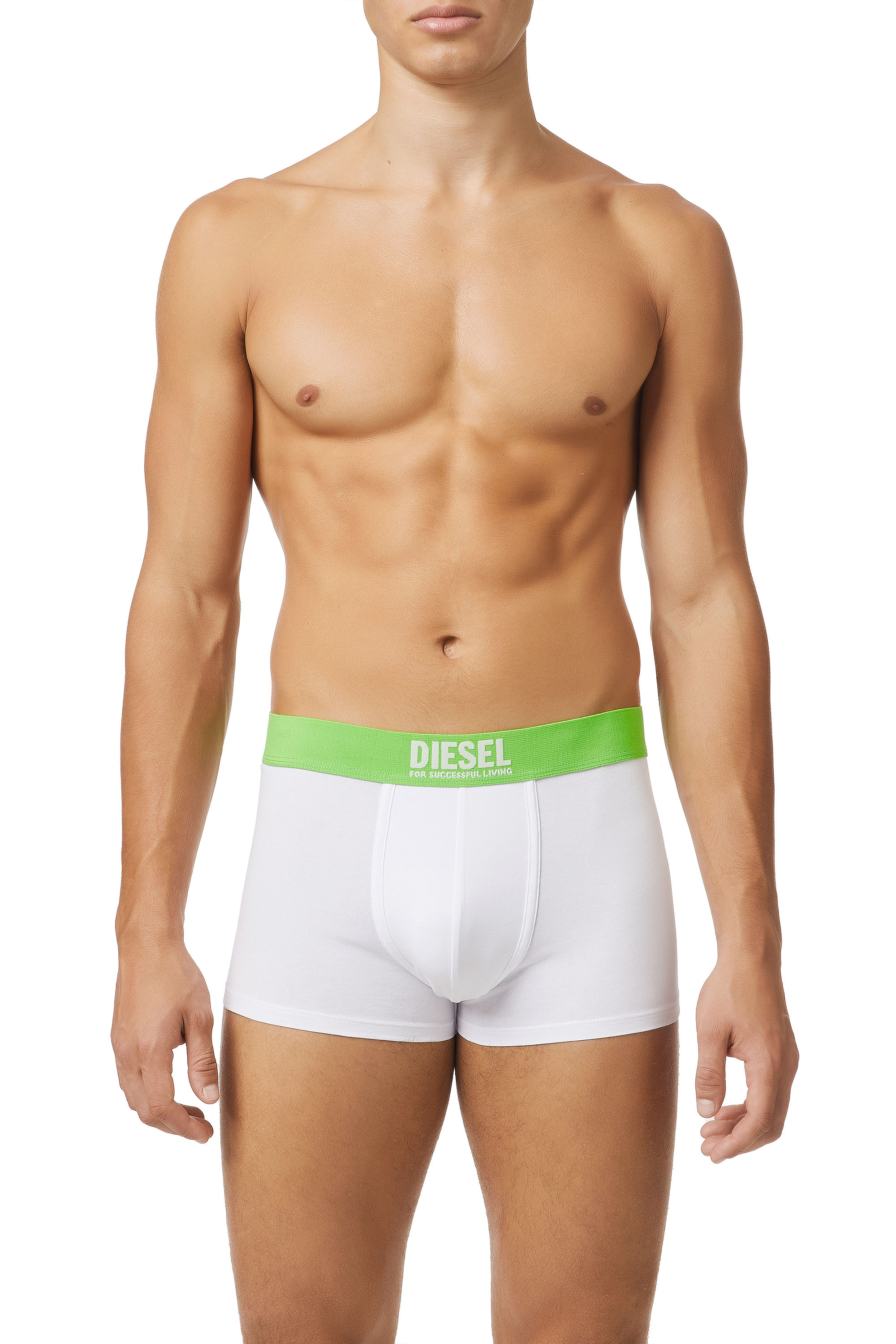 Diesel Green Label Three-pack Of Organic Cotton Boxers In Multicolor
