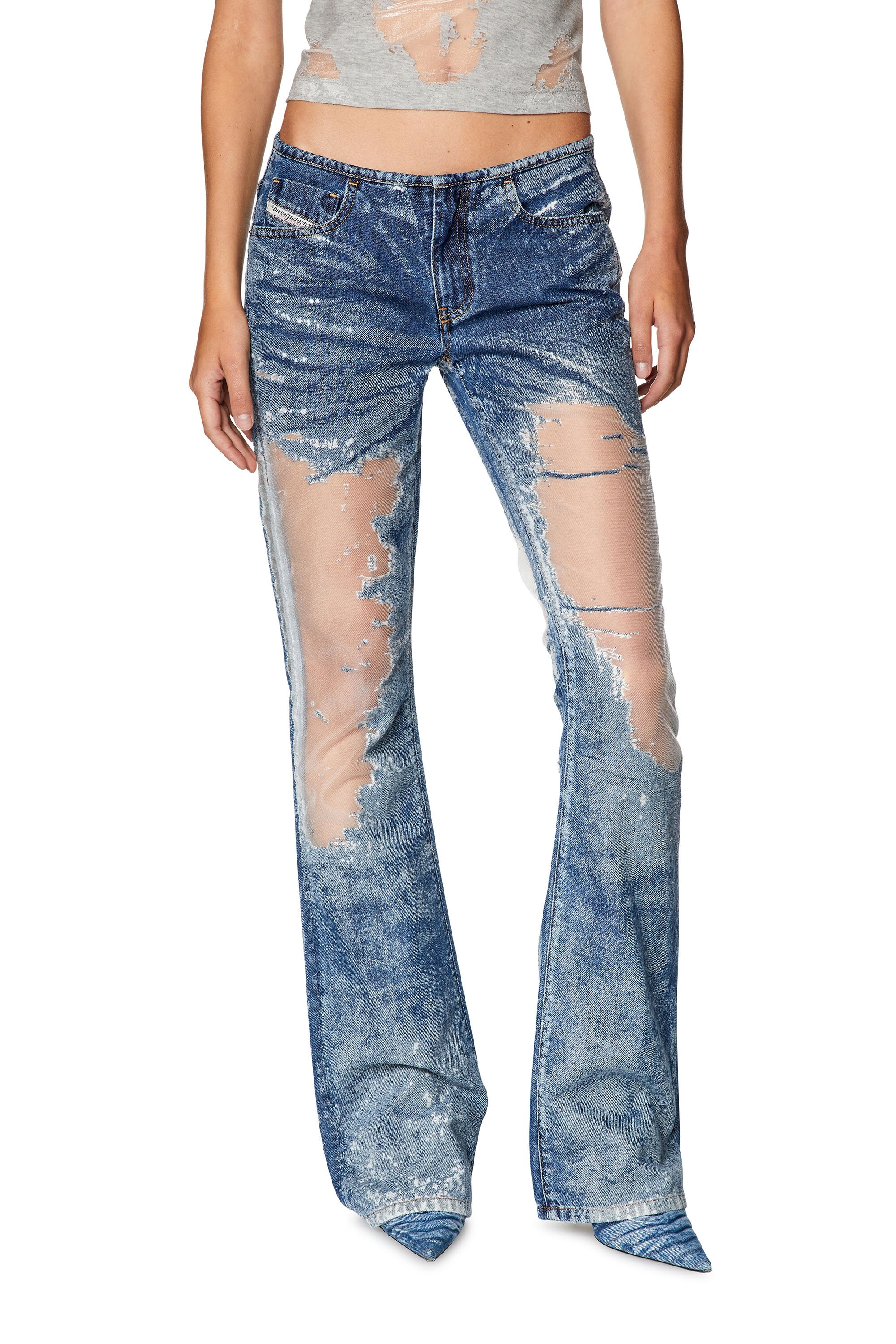 Diesel - Bootcut and Flare Jeans - D-Shark - Jeans - Woman - Blue