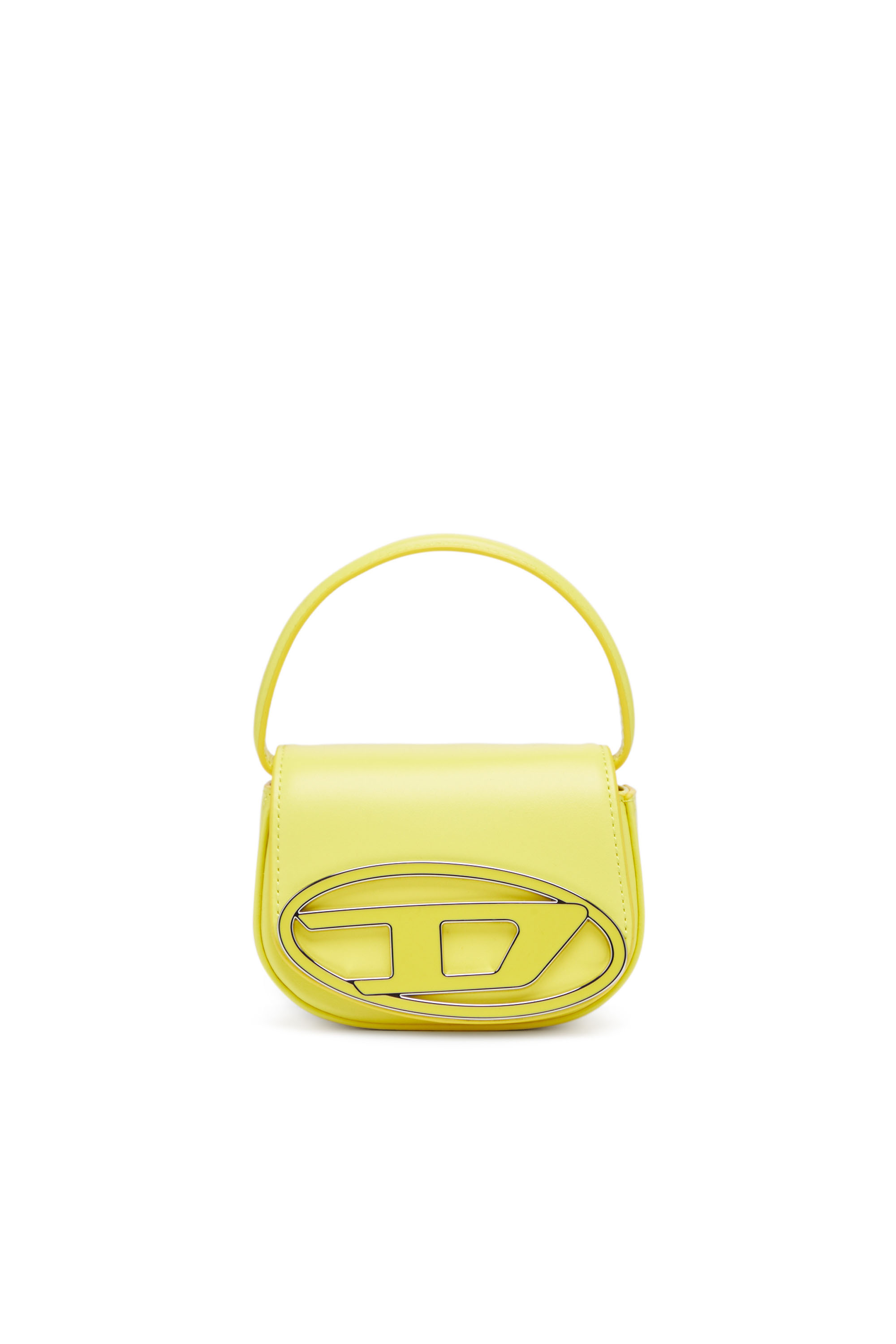 Diesel - 1DR XS - Minibolso icónico en bloques de color en napa - Bolsos De Mano - Mujer - Amarillo