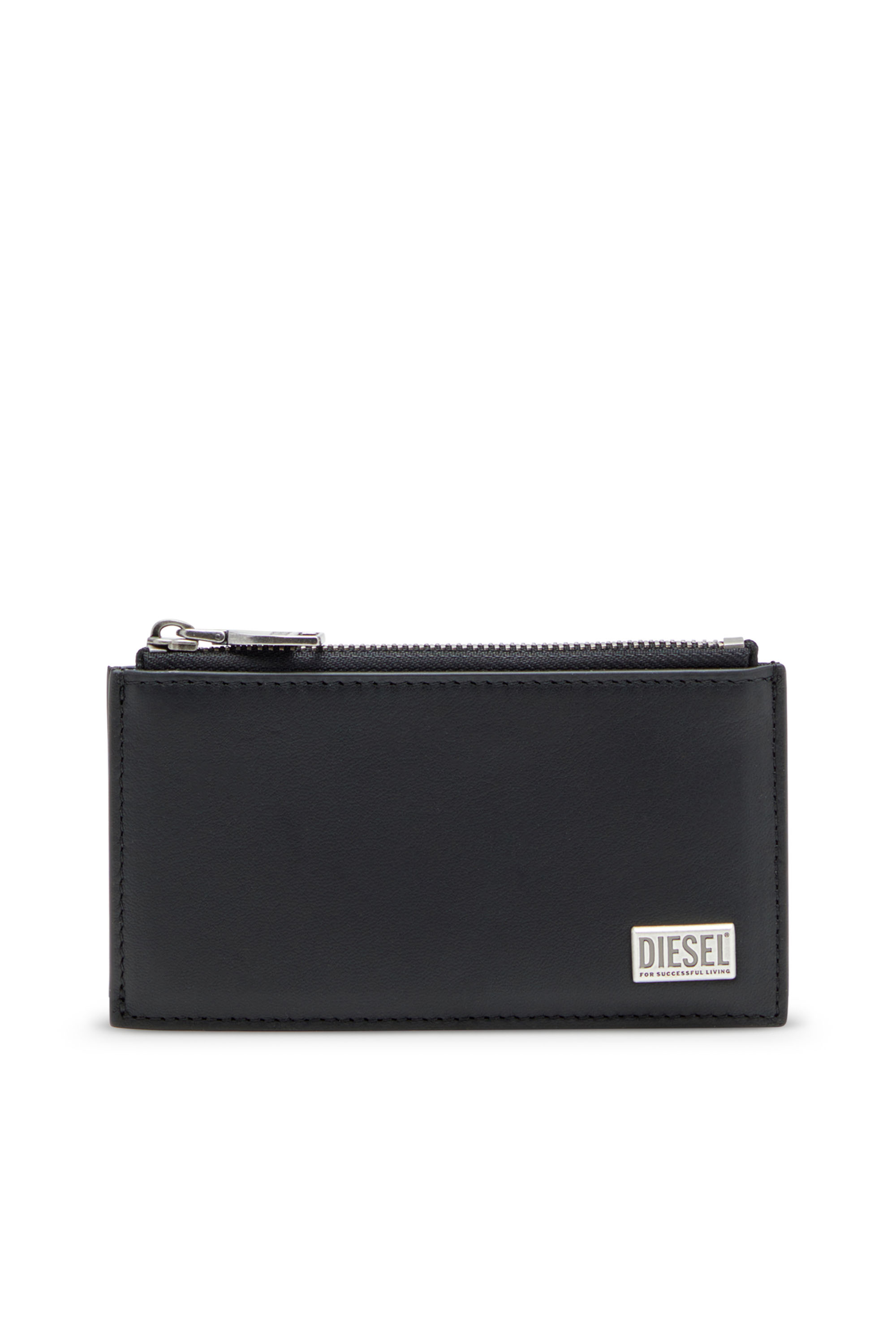 Diesel Nero Uomo - Portacarte In Pelle Semi Lucida - Portacarte Uni