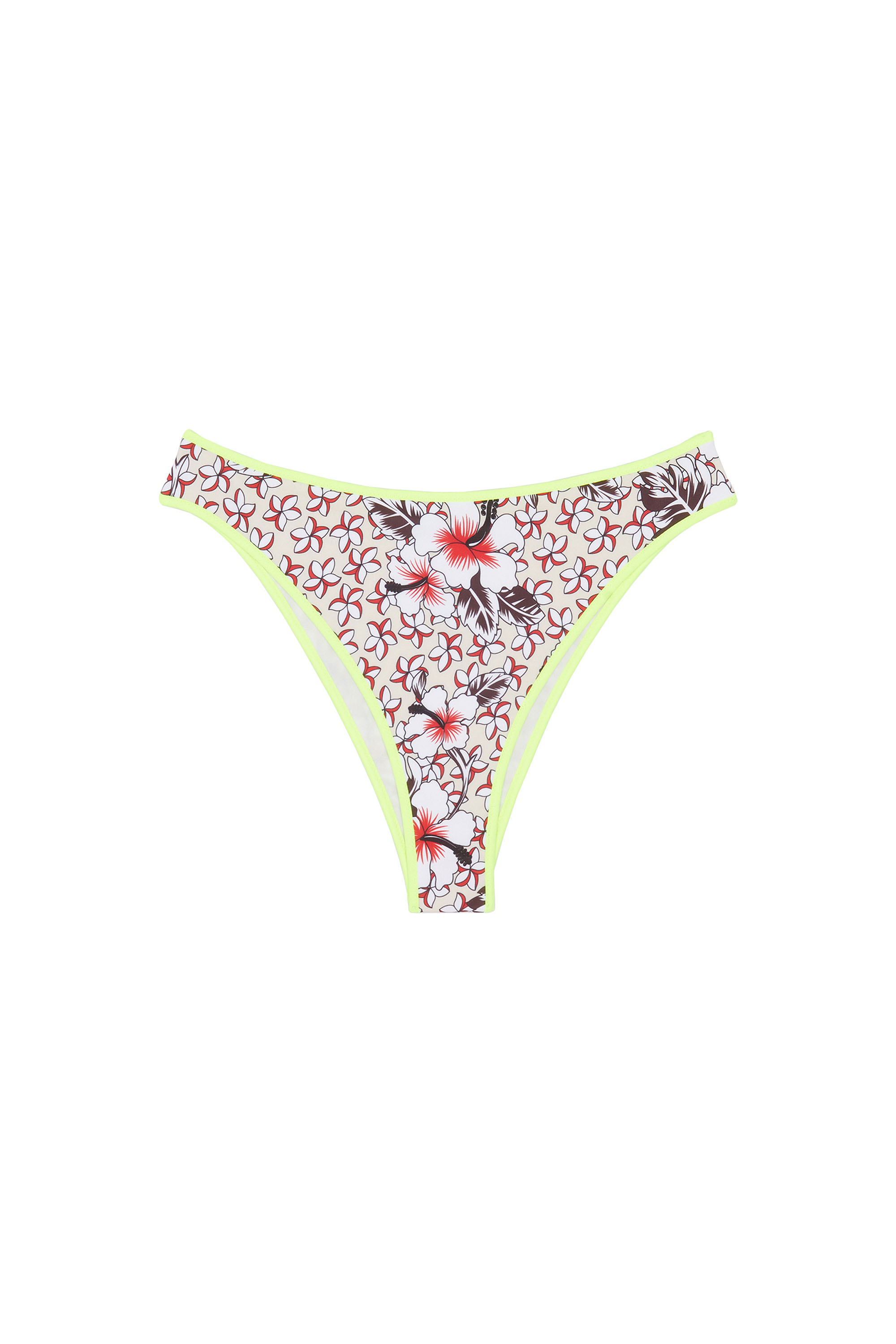 Diesel Bikini Briefs With Floral Print In Multicolor