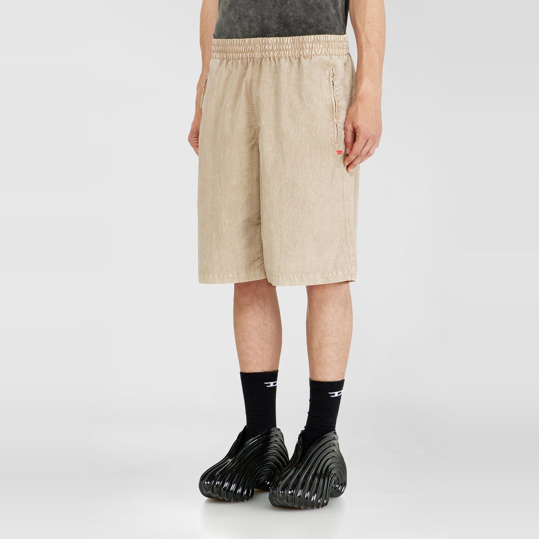 Diesel - Treated nylon shorts - Shorts - Man - Beige