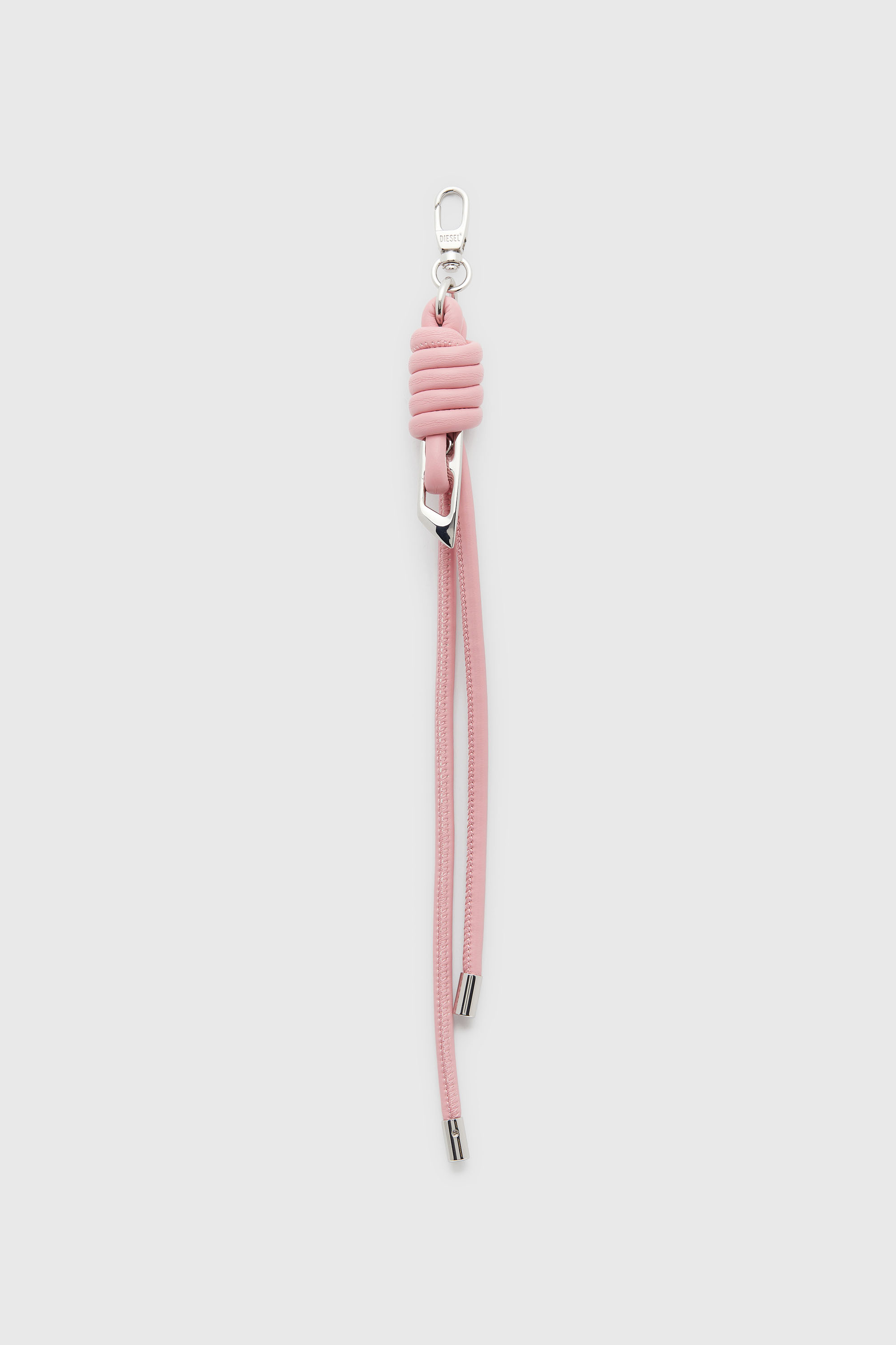 Diesel Rosa Unisex - Charm Con Cinturini Annodati In Metallo E Pu - Charm E Portachiavi Uni