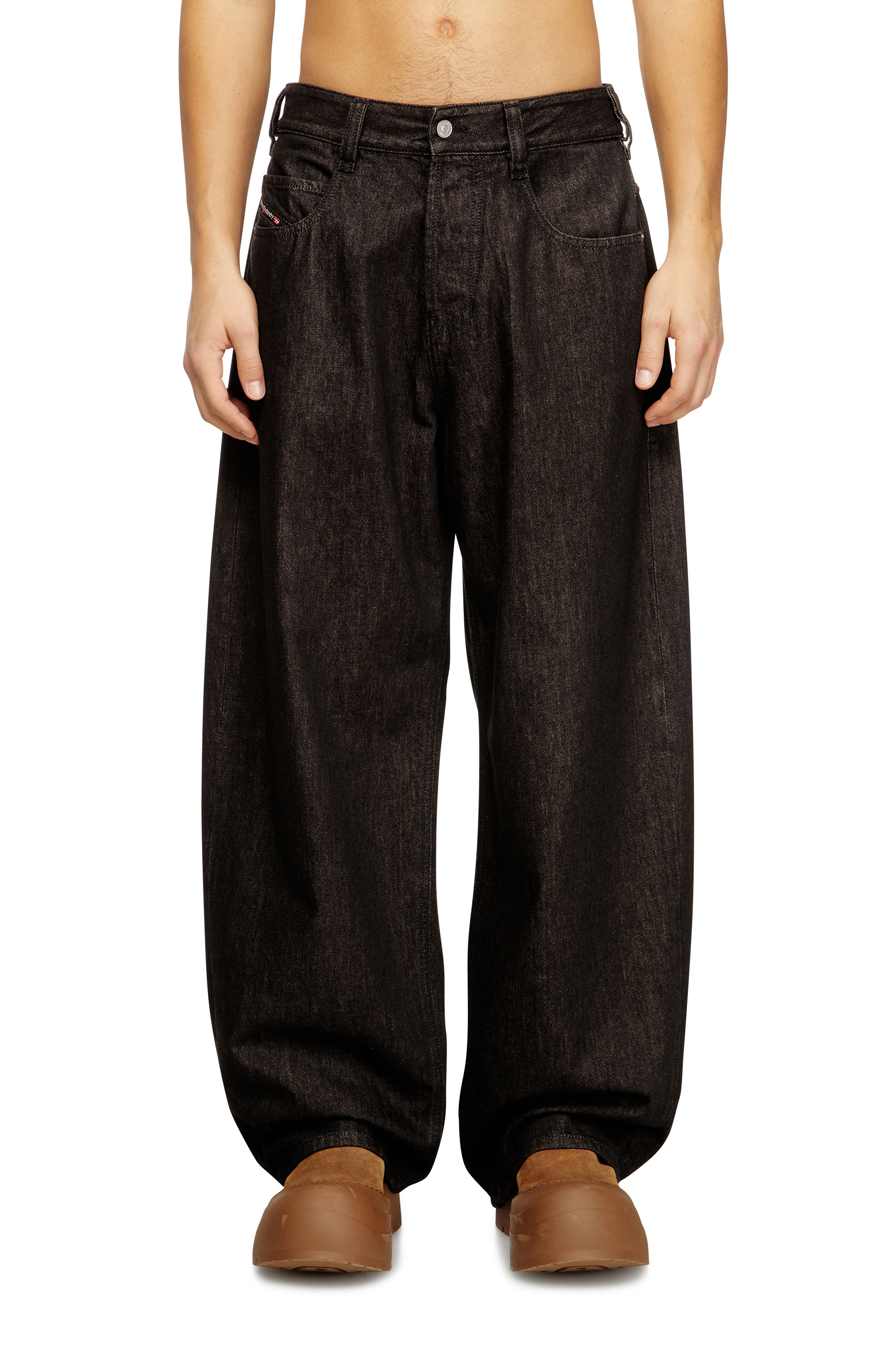 Diesel - Unisex's Relaxed Jeans 1997 D-Enim 09N25, Black/Dark grey - 2