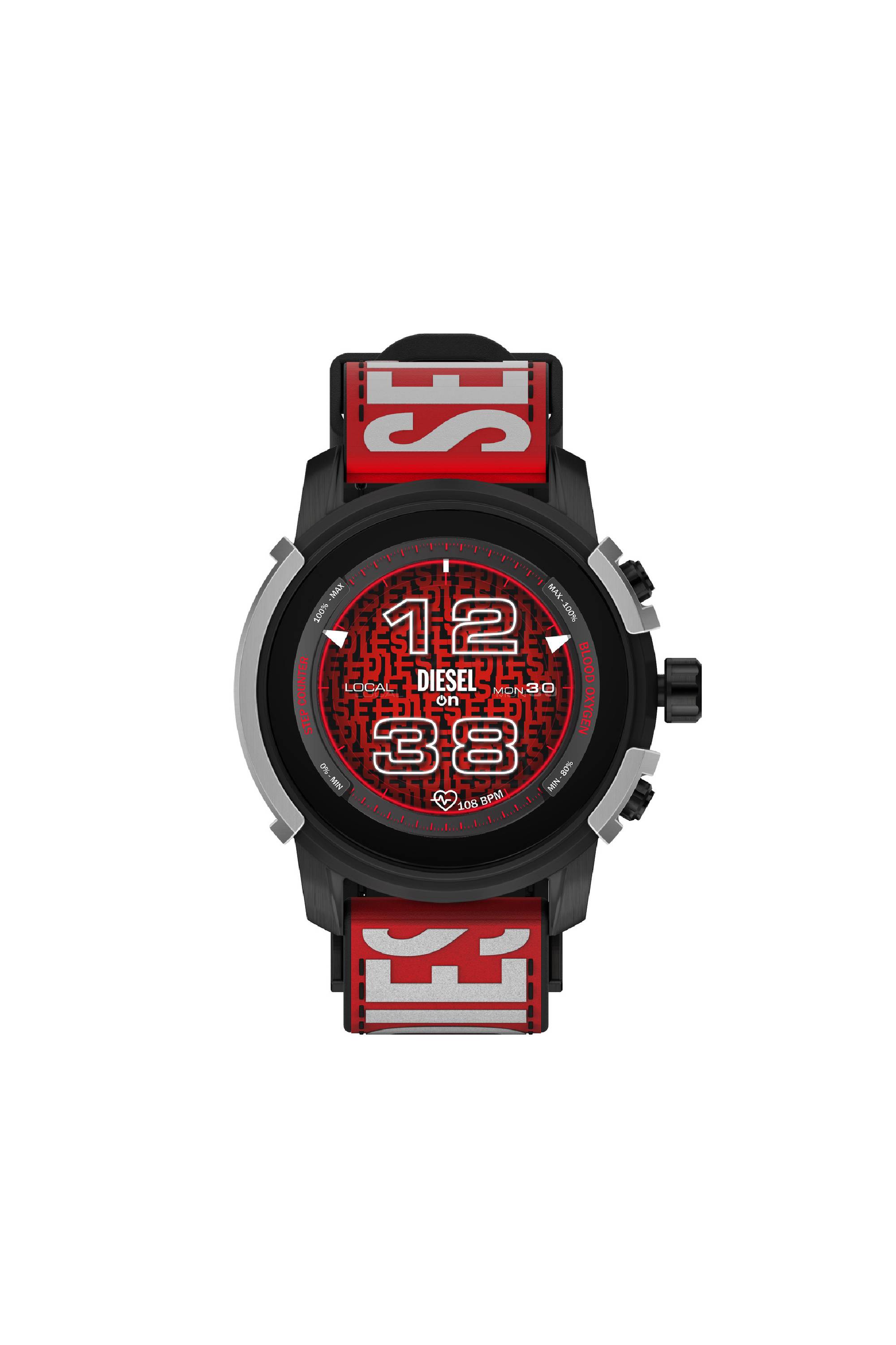 Diesel - Griffed nylon and silicone smartwatch - Smartwatches - Man - Multicolor