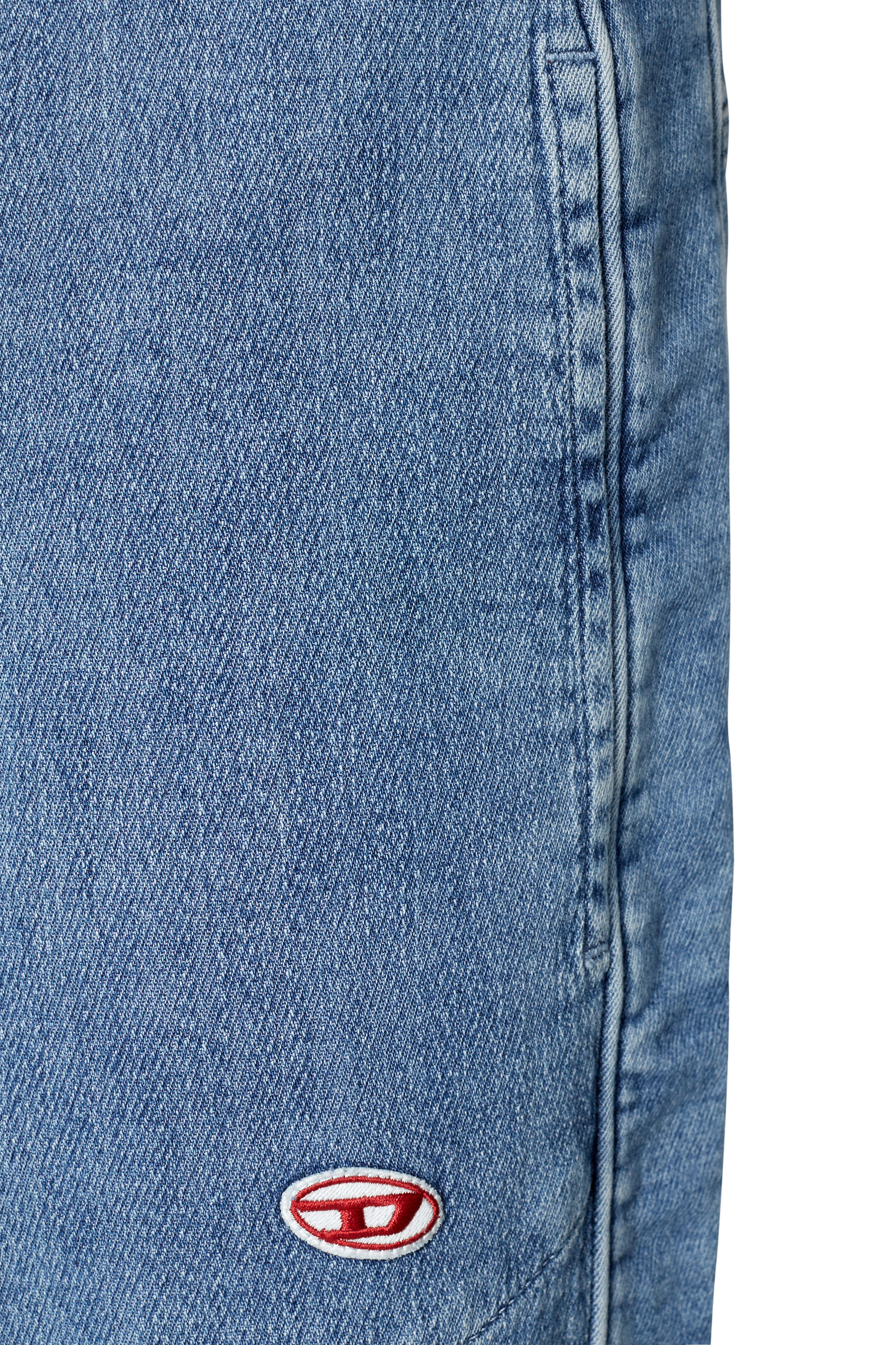 Men Light blue Straight Baggy Jeans: D-Rise 09E25 | Diesel