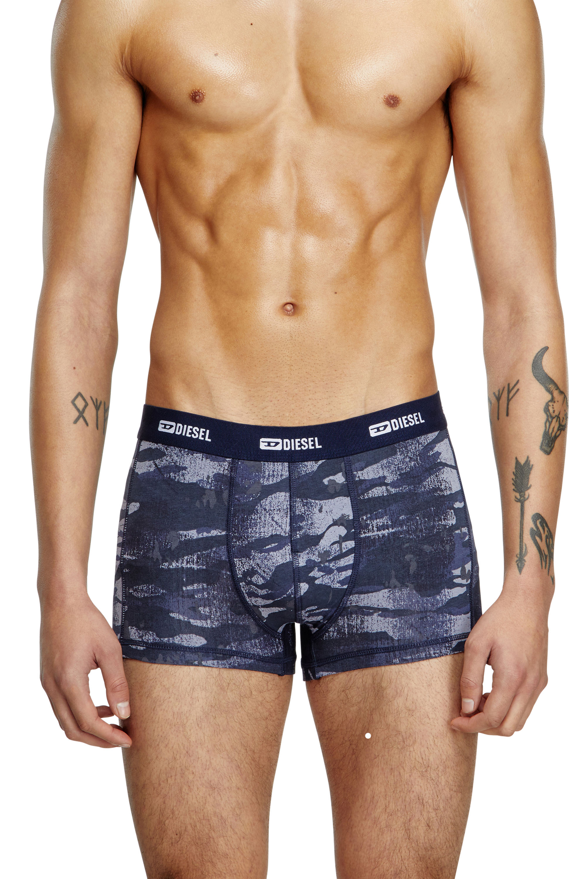 Diesel - 3-pack of boxer briefs plain and camo - Trunks - Man - Multicolor