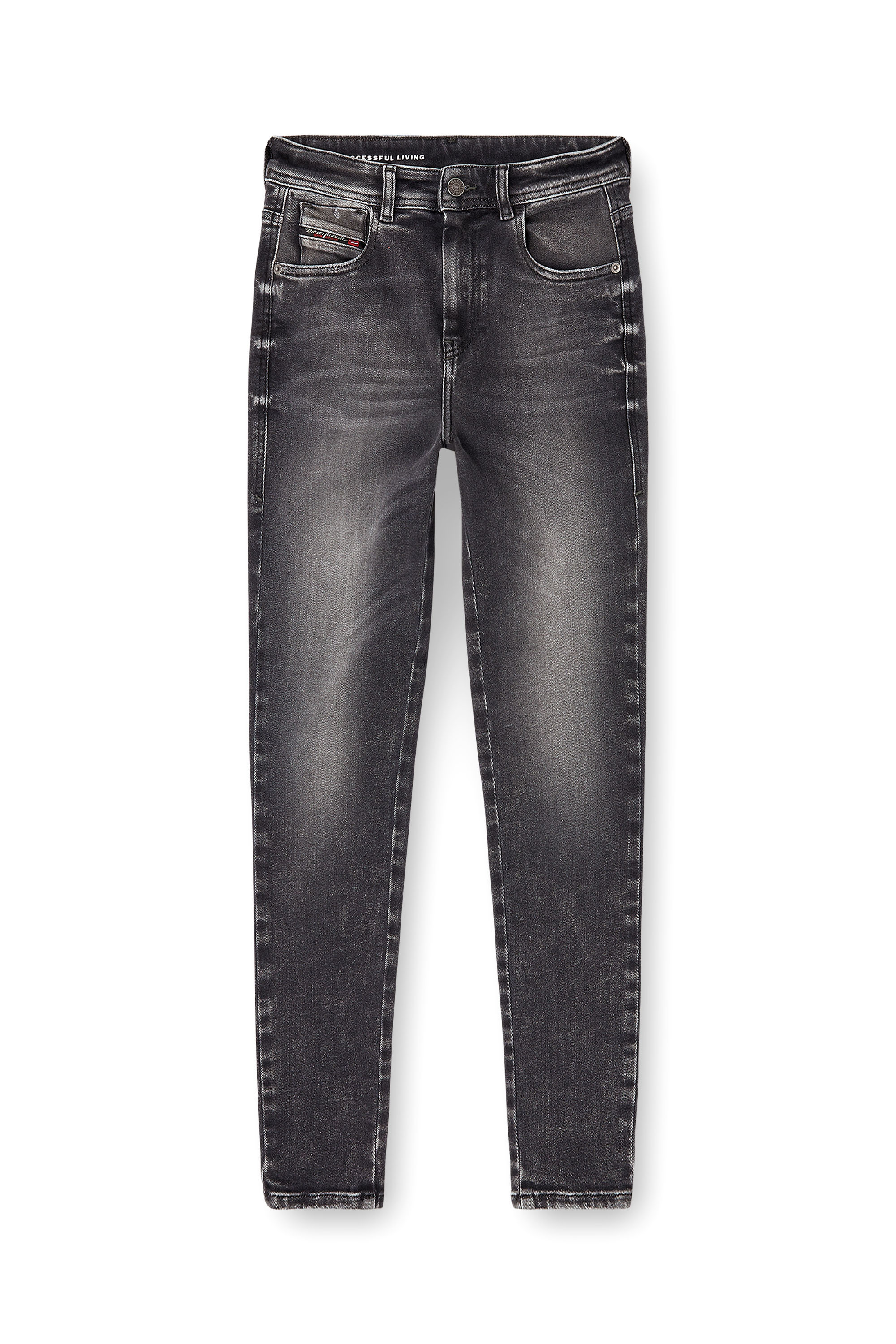Diesel - Woman's Skinny Jeans 1984 Slandy-High 09L93, Black/Dark grey - 3