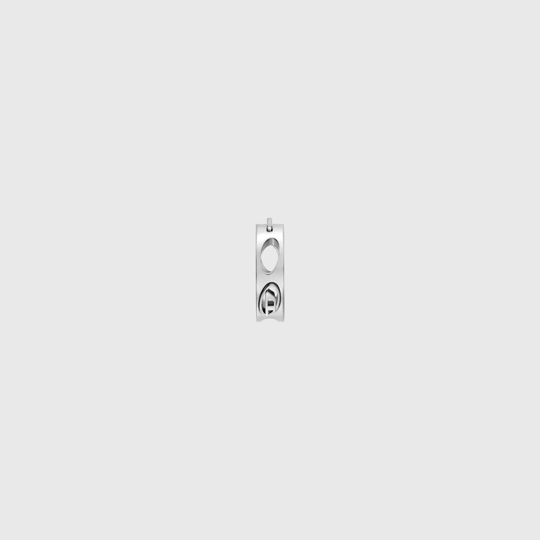 Diesel - Stainless Steel Hoop Earring - Earrings - Unisex - Silver