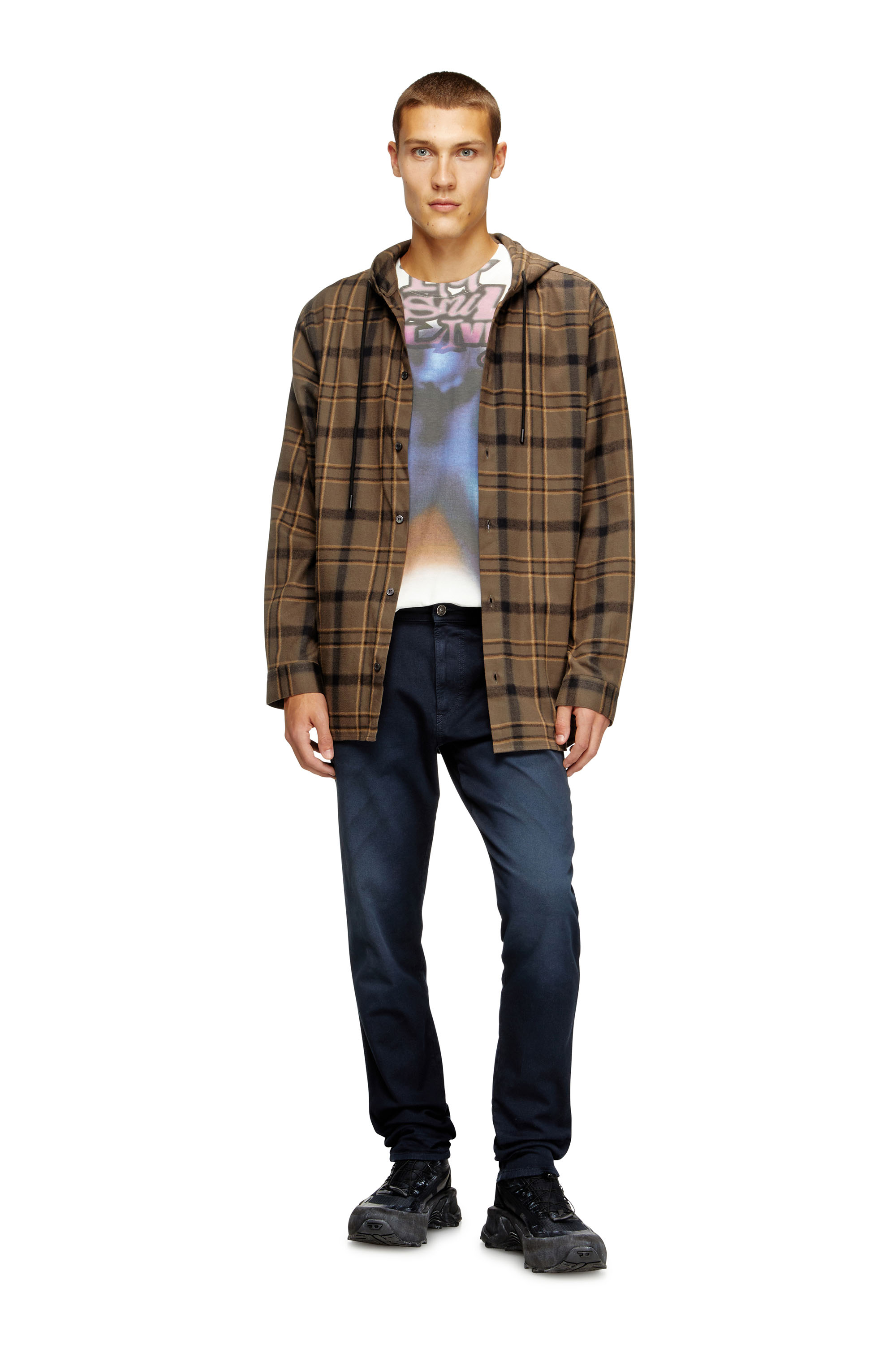 Diesel - Man's Slim 2062 D-Strukt Joggjeans® 0670M, Dark Blue - 2