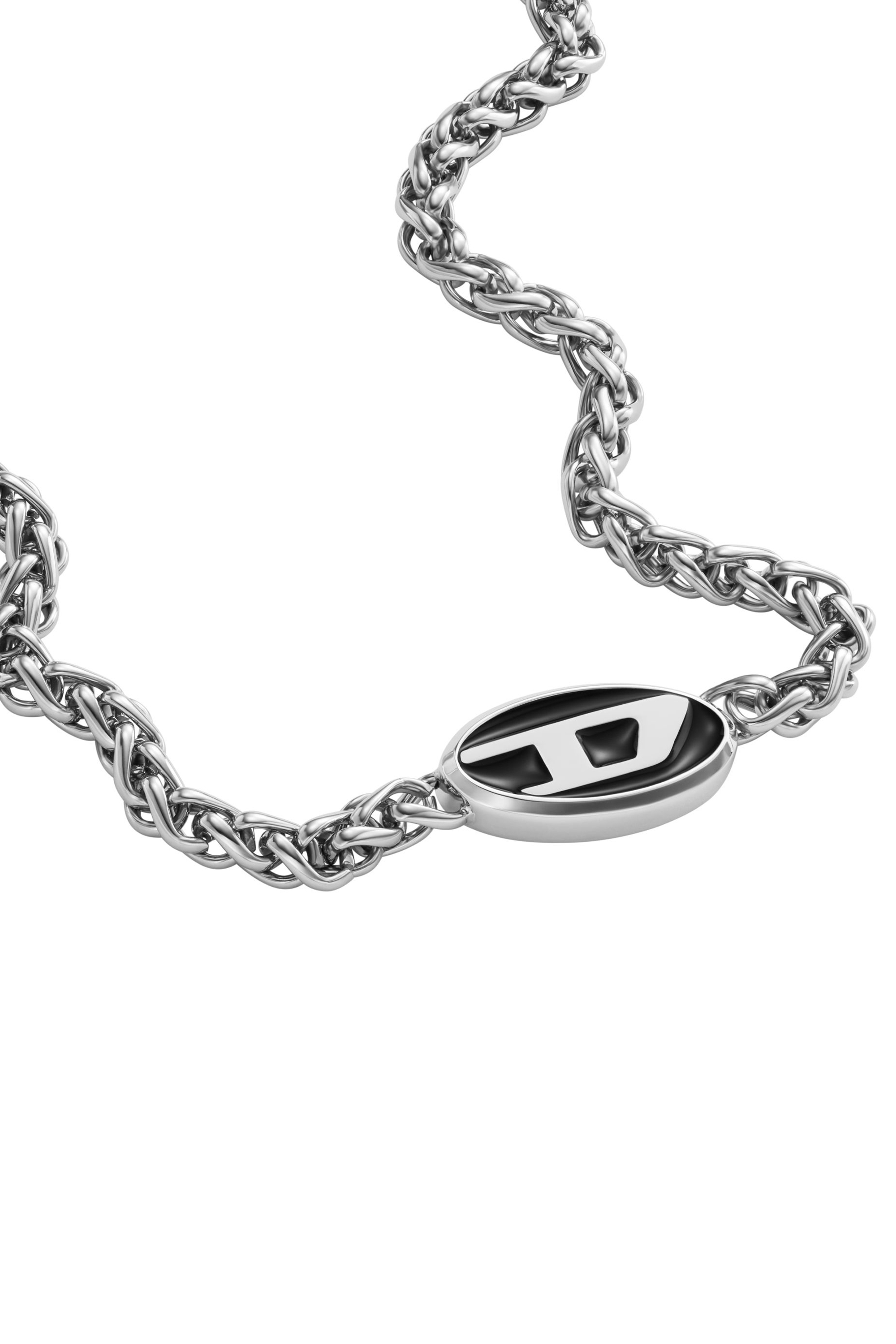 Diesel - Collar de cadena de acero inoxidable - Collares - Unisex - Plateado