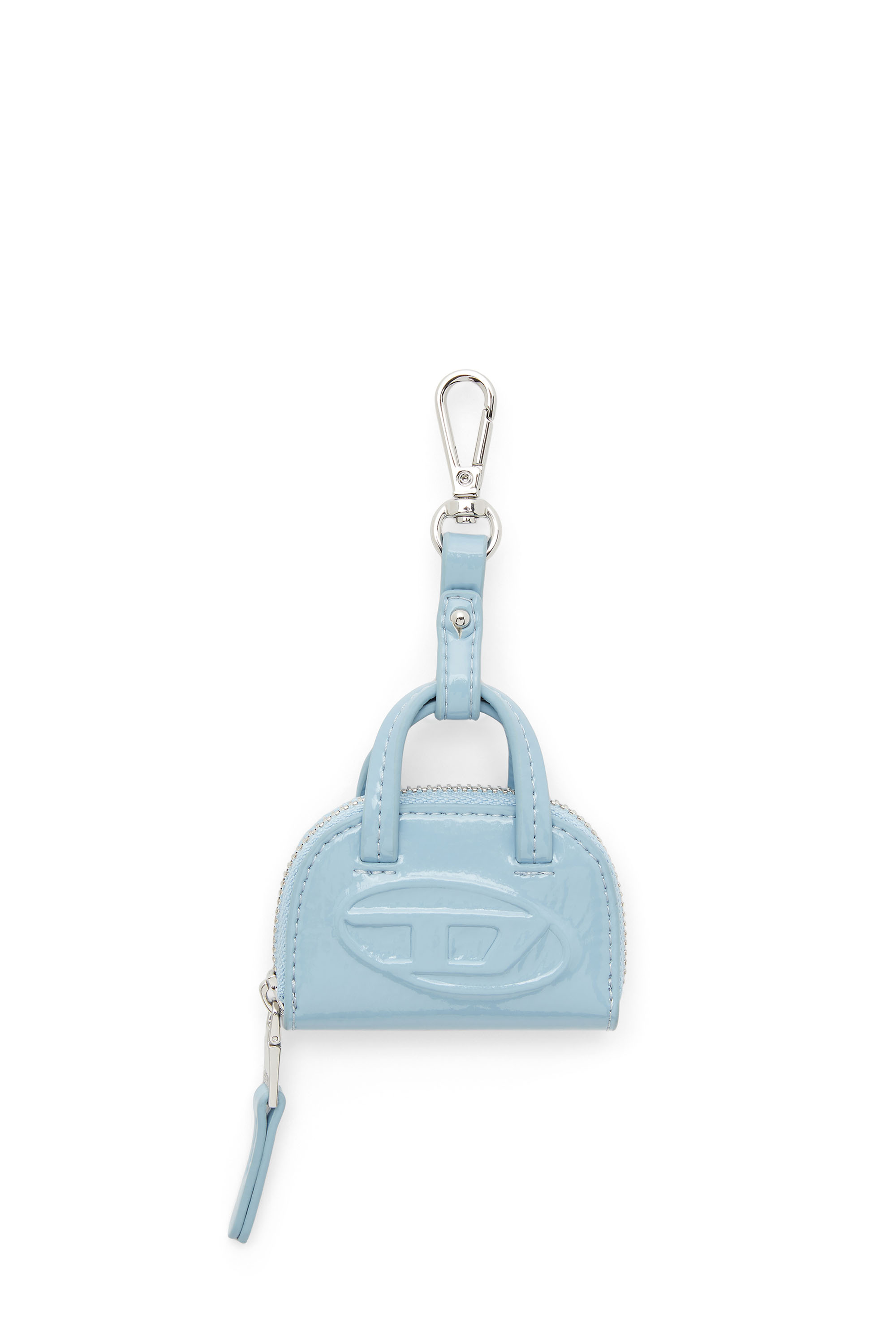 Diesel Mulher Azul - Bag Charm In Glossy, Crinkled Naplak - Charms And Keyrings - Woman Uni