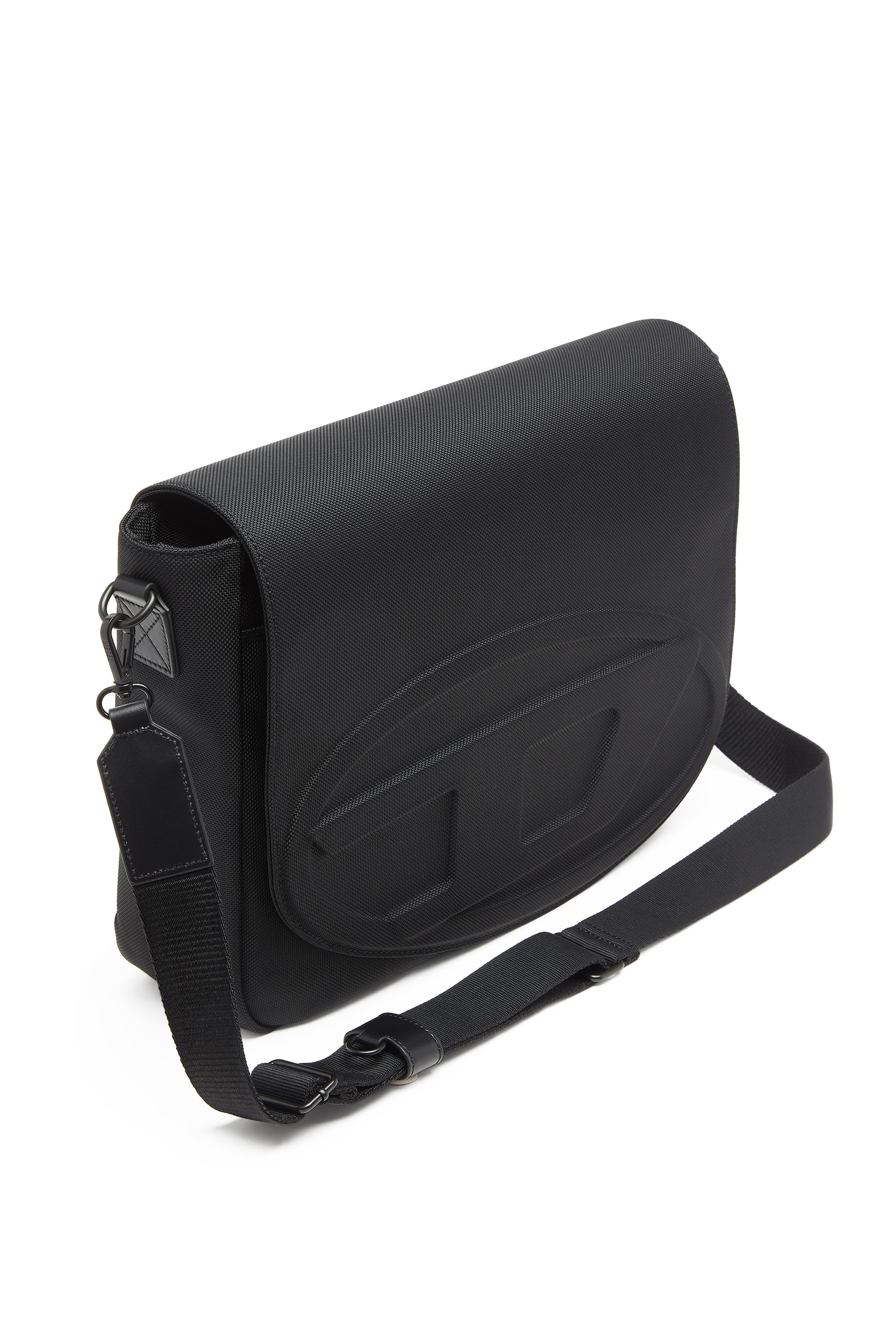Diesel - 1DR MESSENGER, Man's 1DR-Messenger bag in CORDURA&reg; nylon in Black - 5