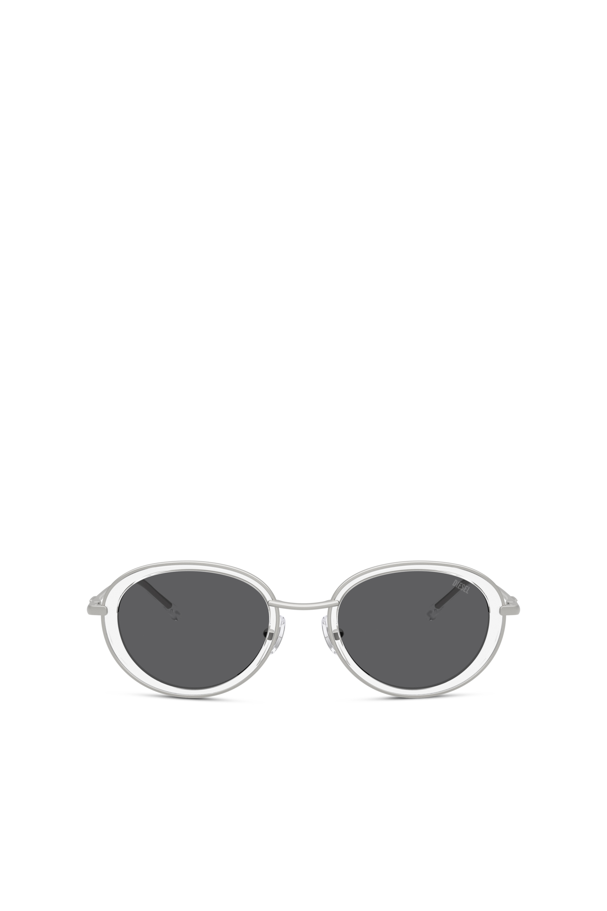 Diesel Unisex White - Oval Sunglasses - Sunglasses Size 51