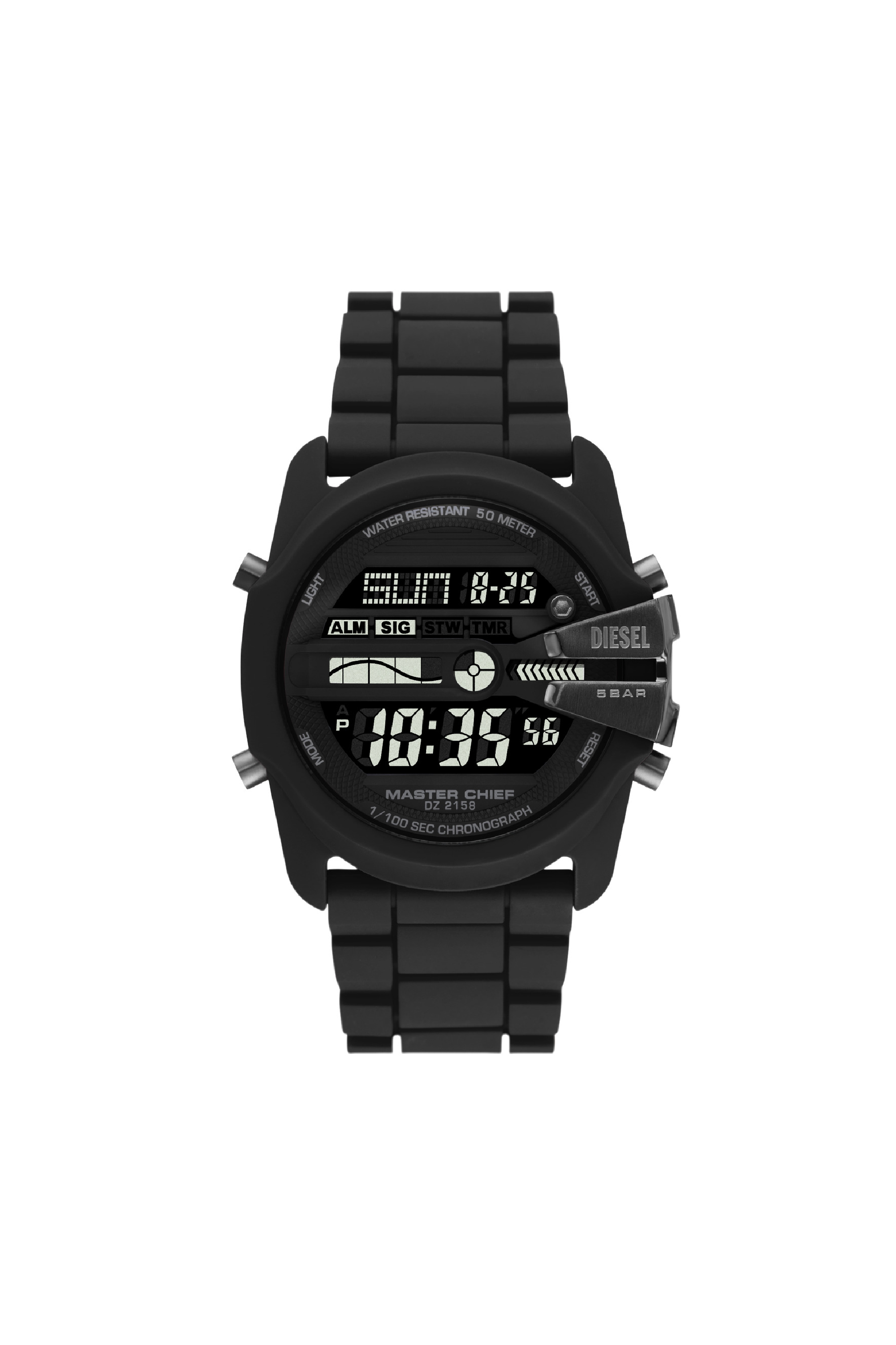 Diesel - Master Chief Digital silicone watch - Timeframes - Man - Black