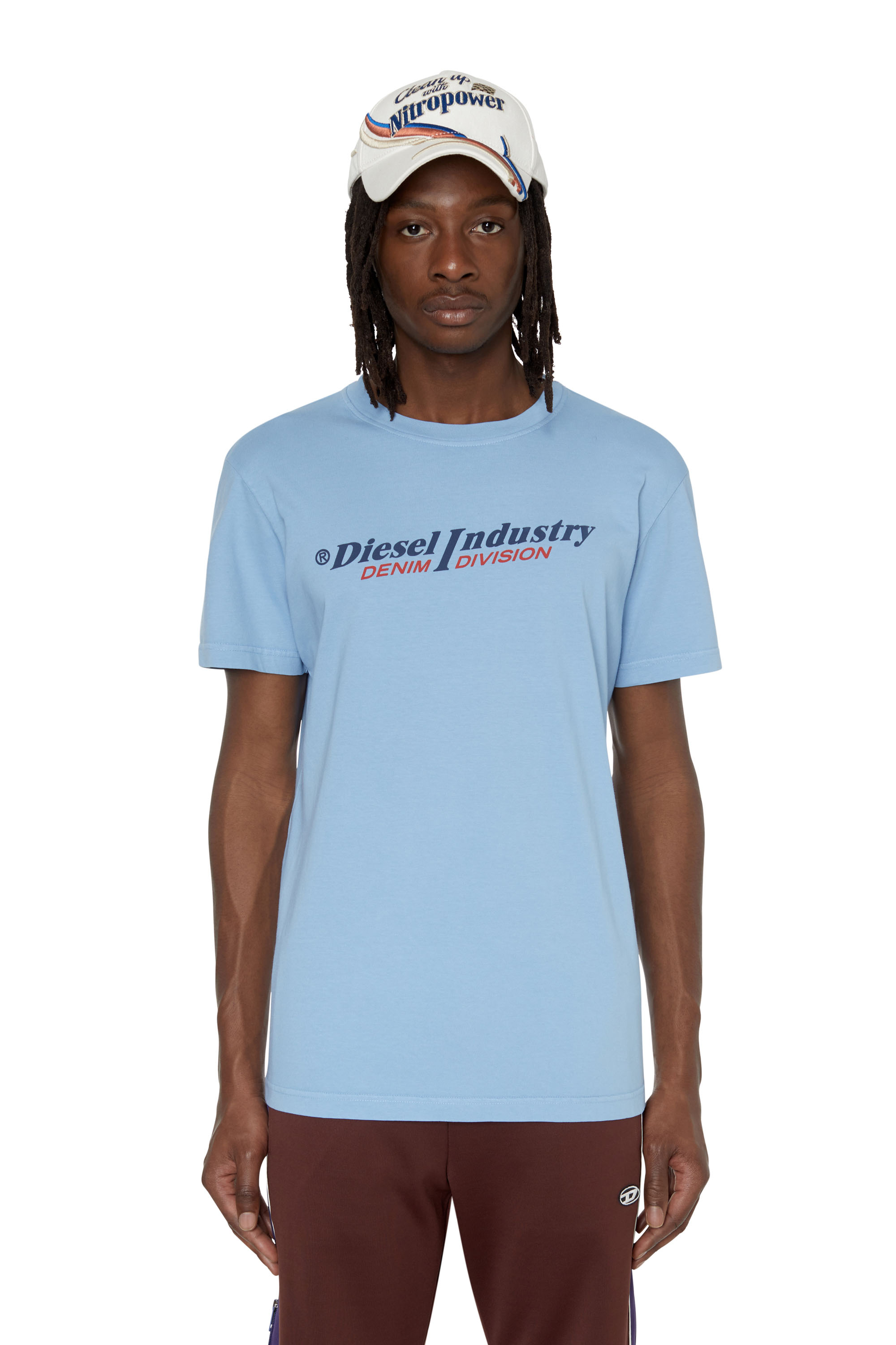 Diesel T-diegor Ind T-shirt Sky In Blue