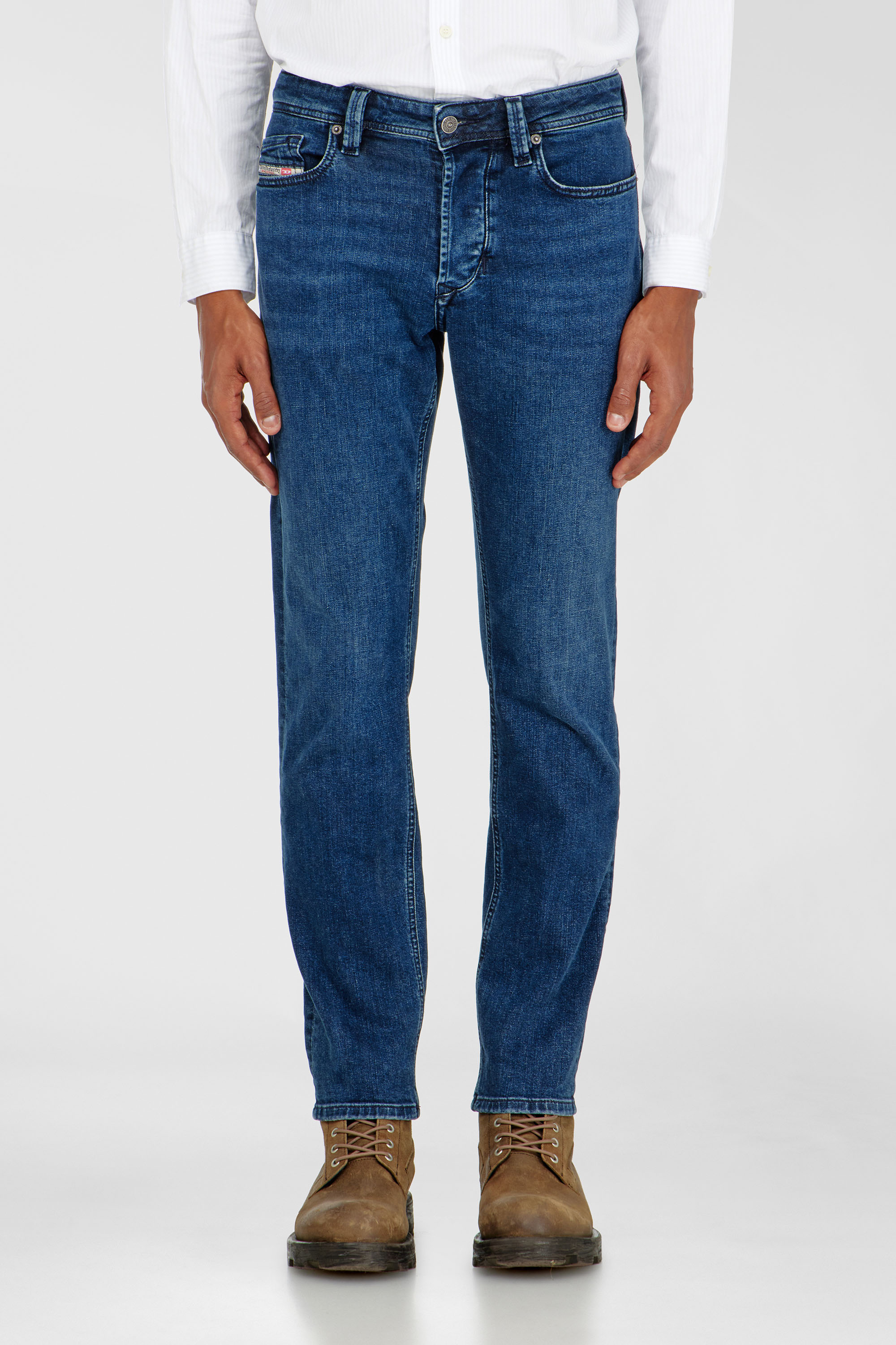 Diesel Regular Jeans Low Waist 1986 Larkee-Beex, Dark blue, Button fly