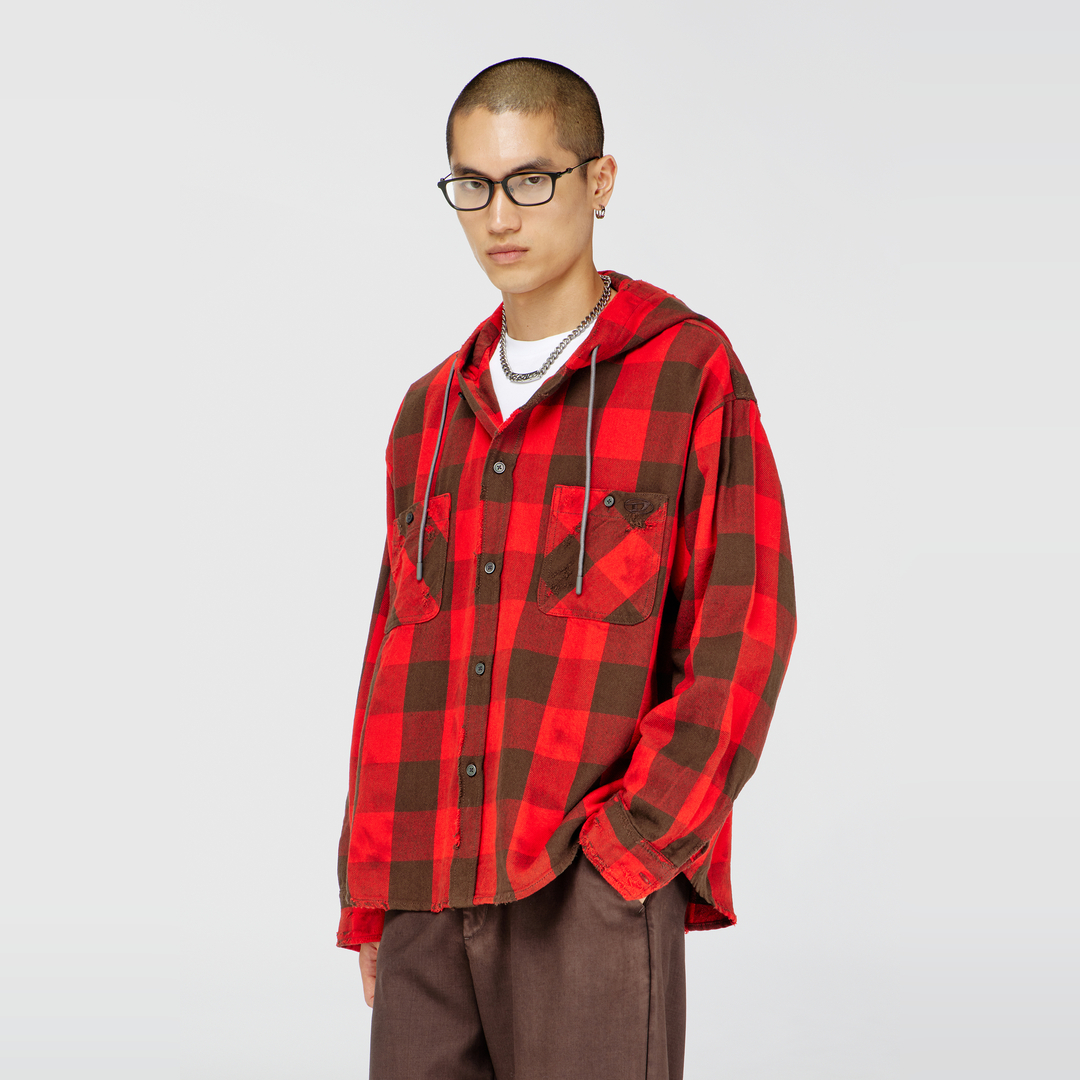 Diesel Uomo Rosso Magliette, L, New, - Immagine 3