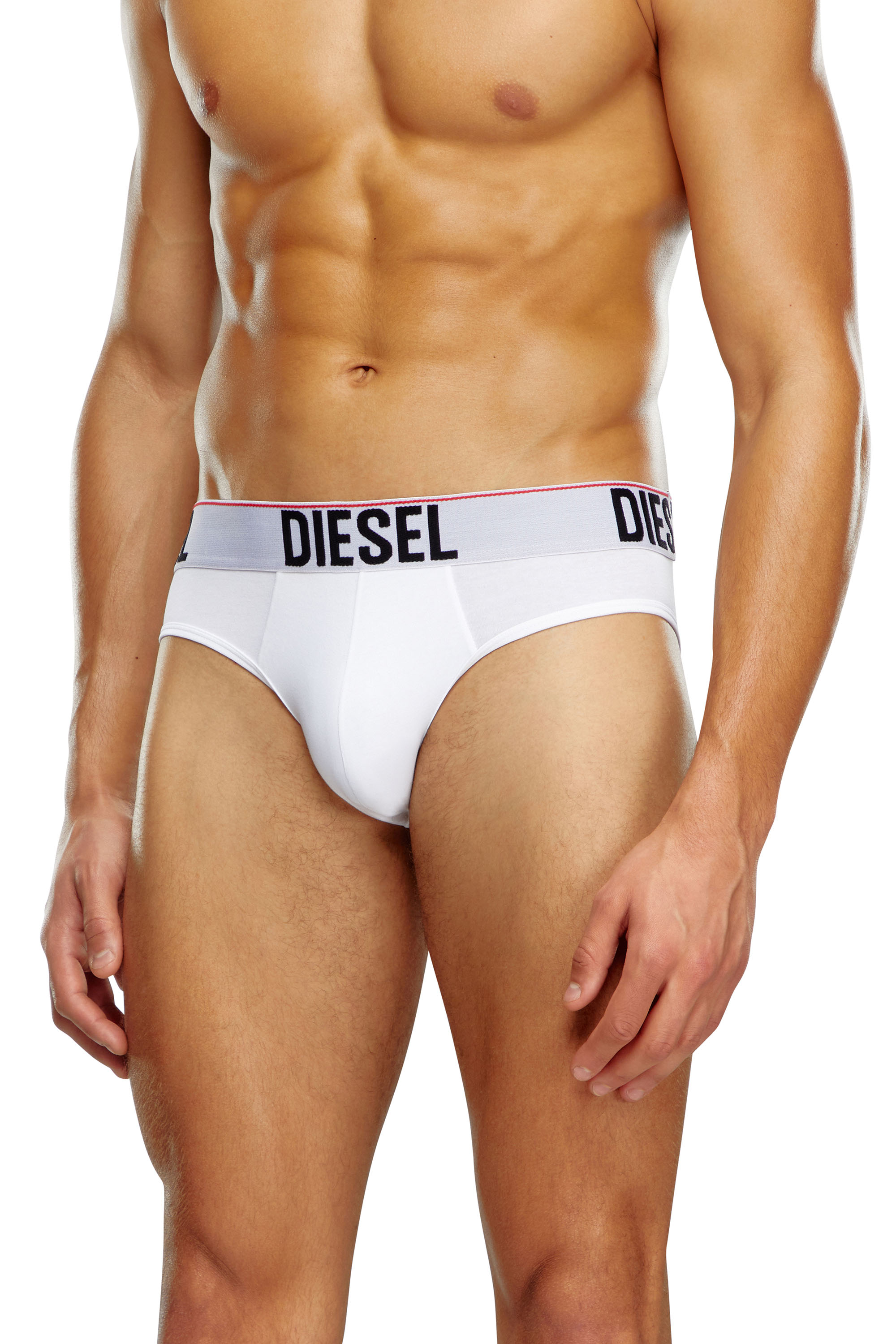 Diesel - Three-pack briefs with tonal waist - Briefs - Man - Multicolor