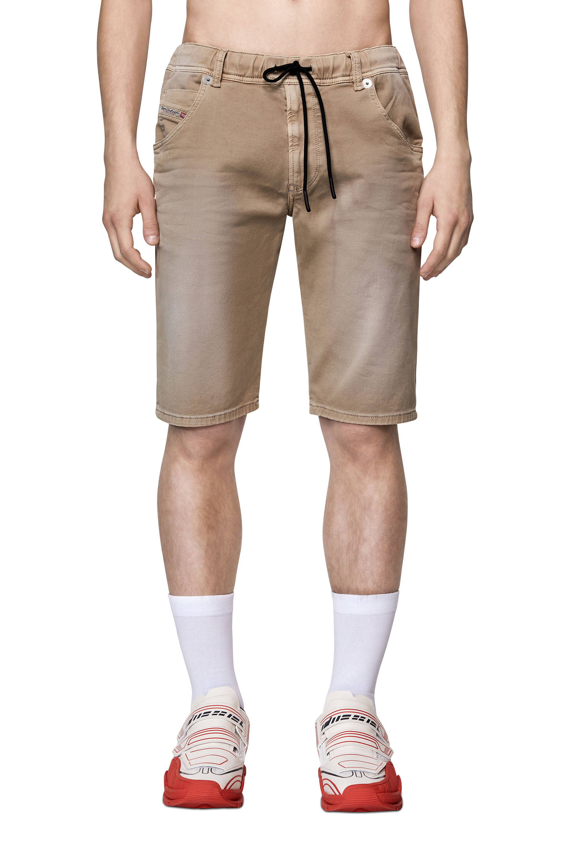 Diesel - Shorts slim in JoggJeans tinto - Shorts - Uomo - Beige
