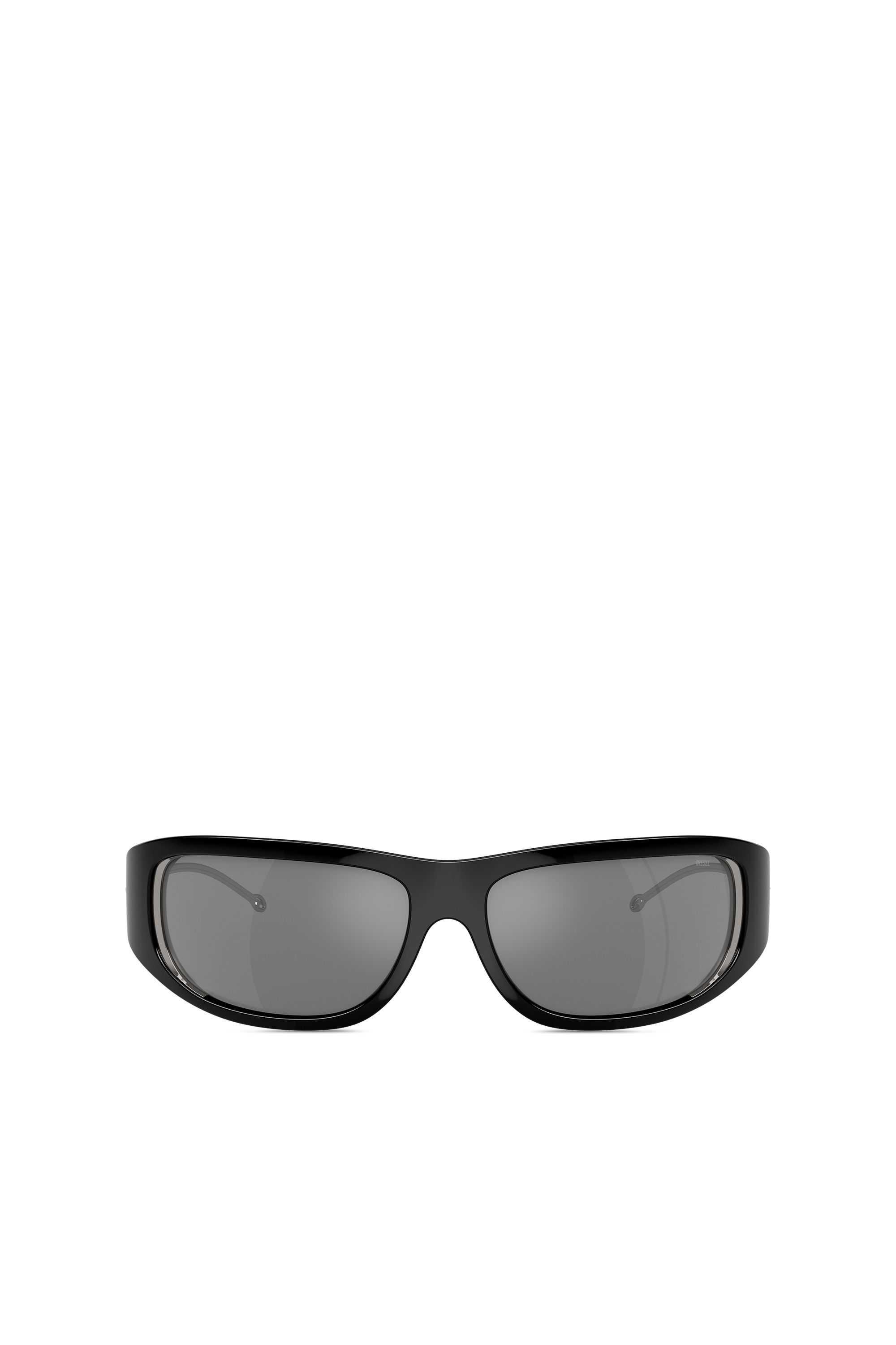 Diesel - Gafas con estilo envolvente - Gafas de sol - Unisex - Negro