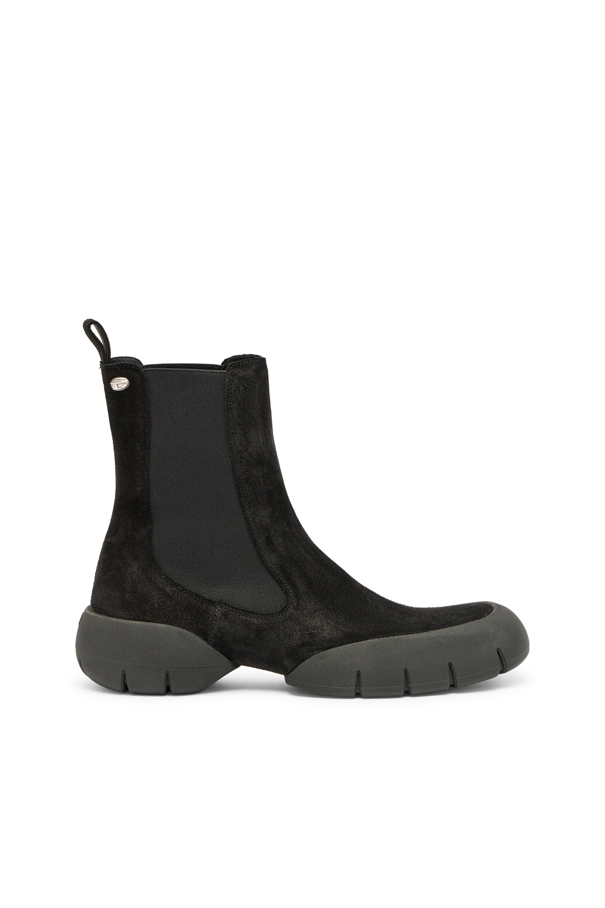 Diesel - D-Mathieu - Suede boots with rubber outsole - Boots - Man - Black