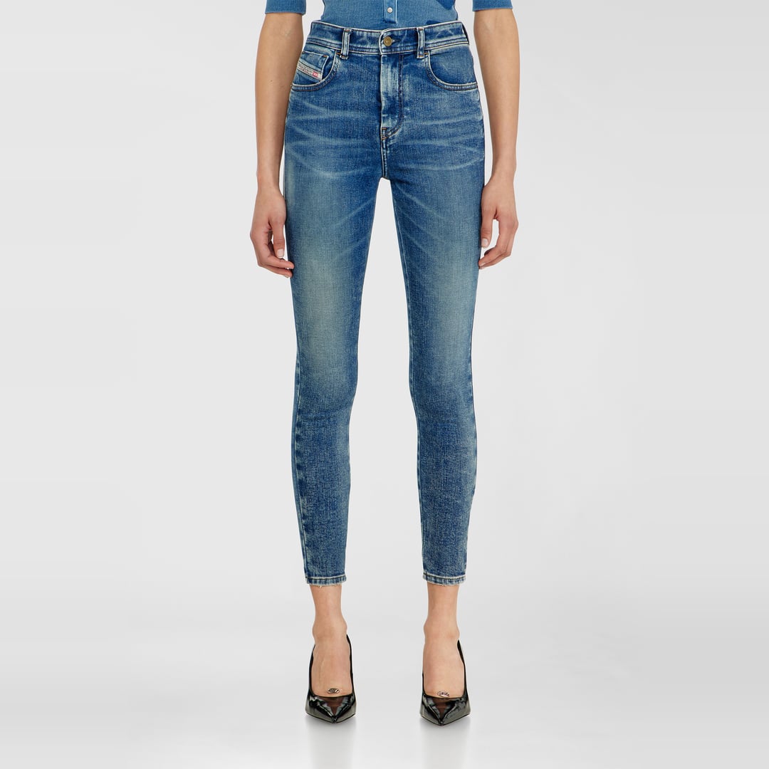 Diesel Skinny Jeans High Waist 1984 Slandy-High, Medium blue, Zip fly