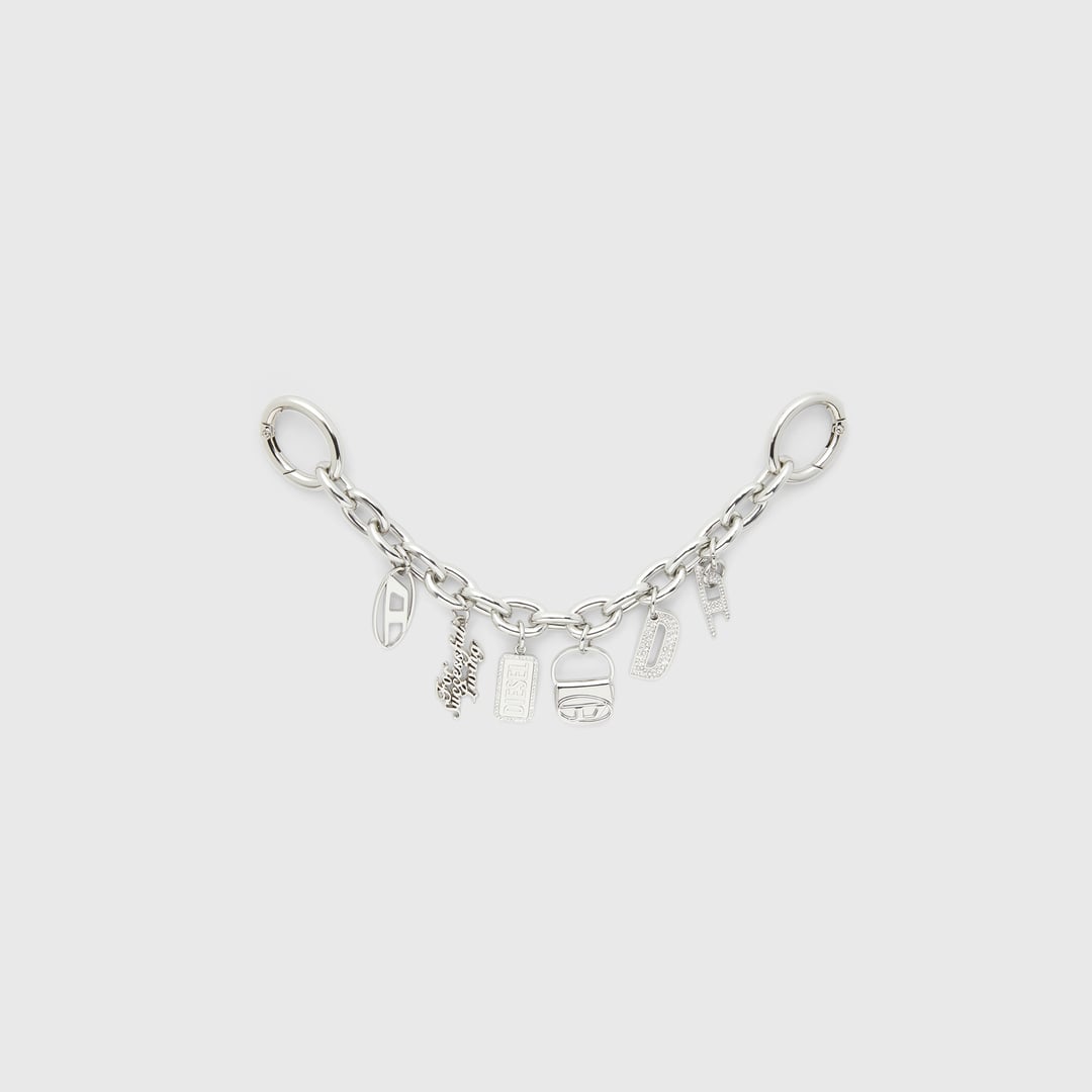 Diesel - Charm detachable chain - Charms and Keyrings - Woman - Silver