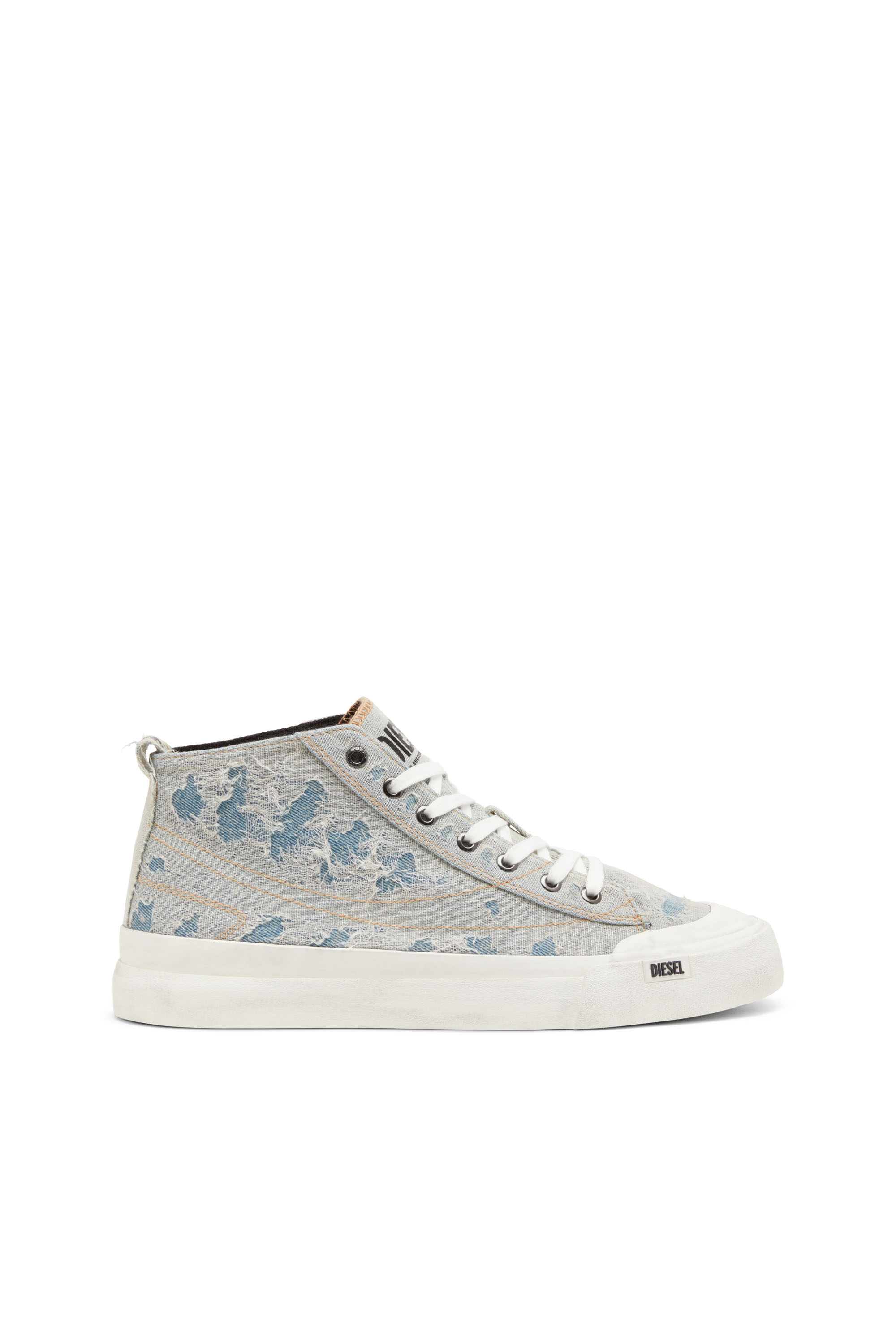 Shop Diesel S-athos-sneaker High-top In Denim E Garza In Blue