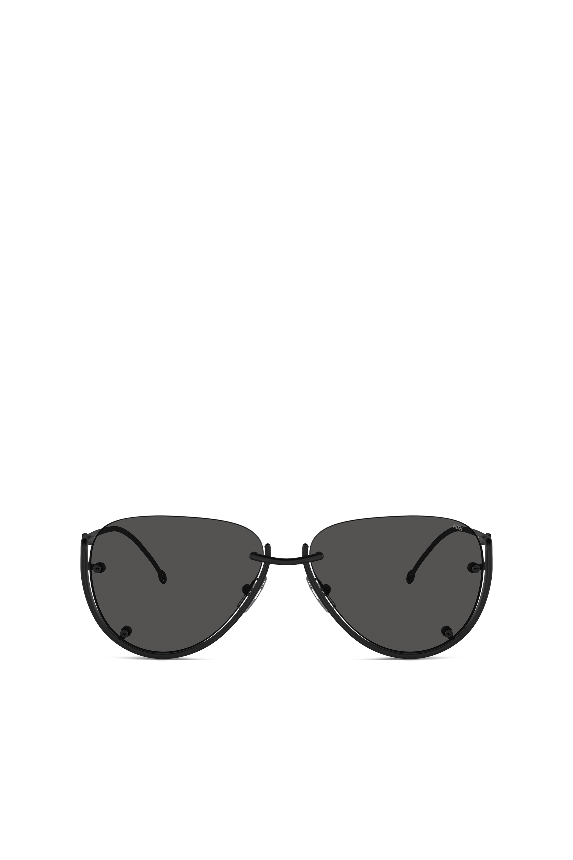 Diesel - Brille in Pilotenform - Sonnenbrille - Unisex - Schwarz