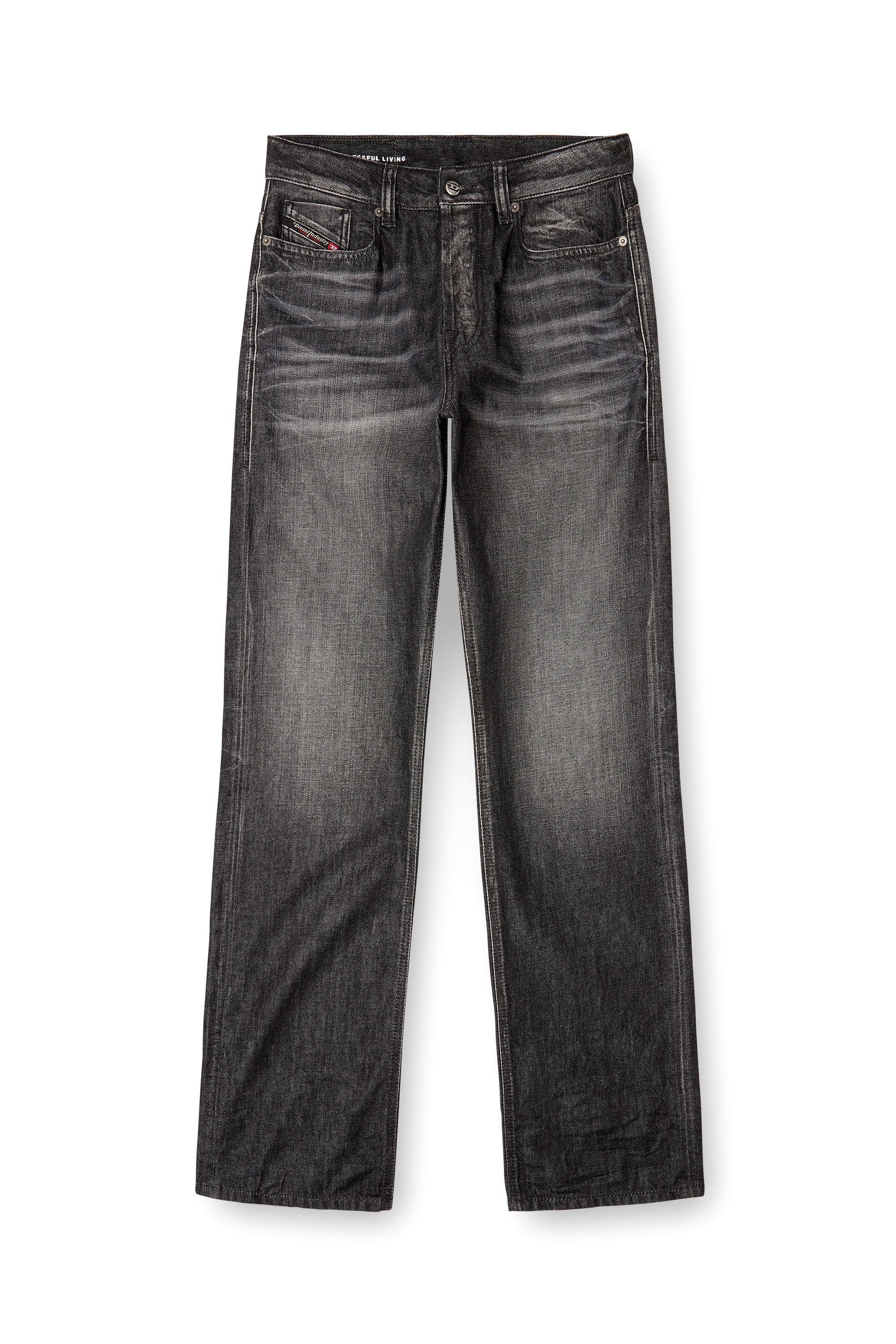 Diesel - Man's Relaxed Jeans 1980 D-Eeper 09M63, Black/Dark grey - 3