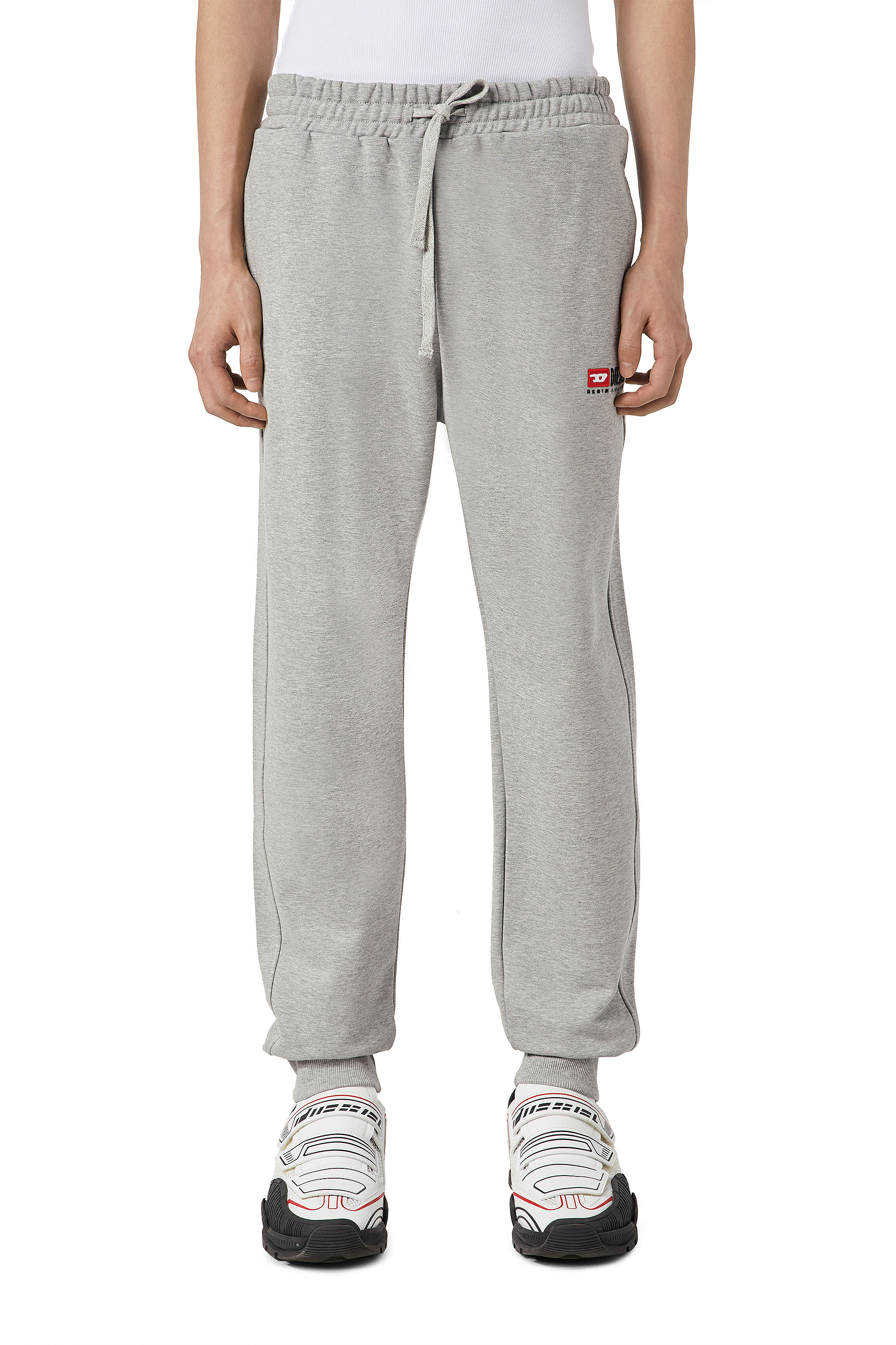 Diesel Sweatpants With Logo Embroidery In Grey
