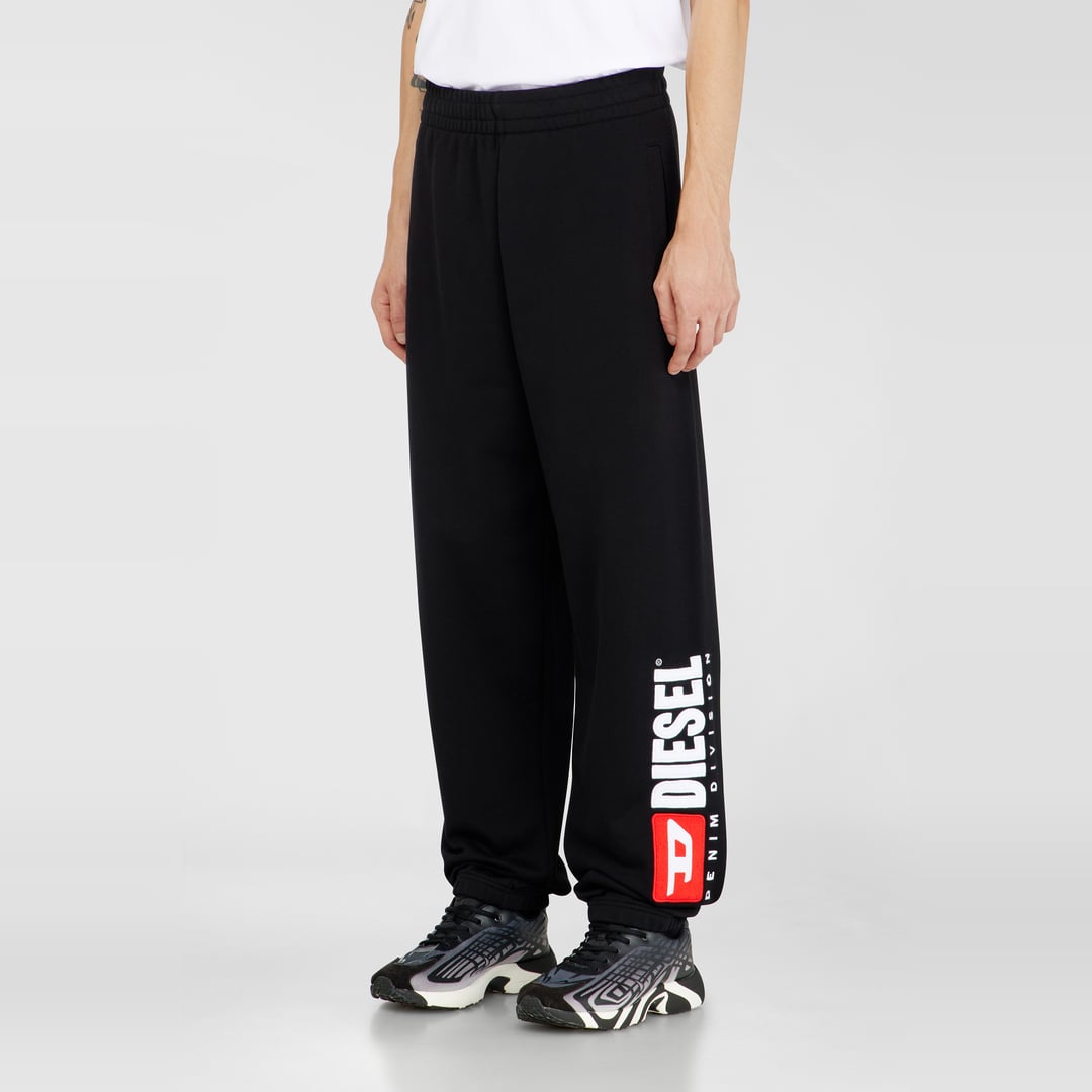 Diesel - Cotton pants with Diesel patch - Pants - Man - Black