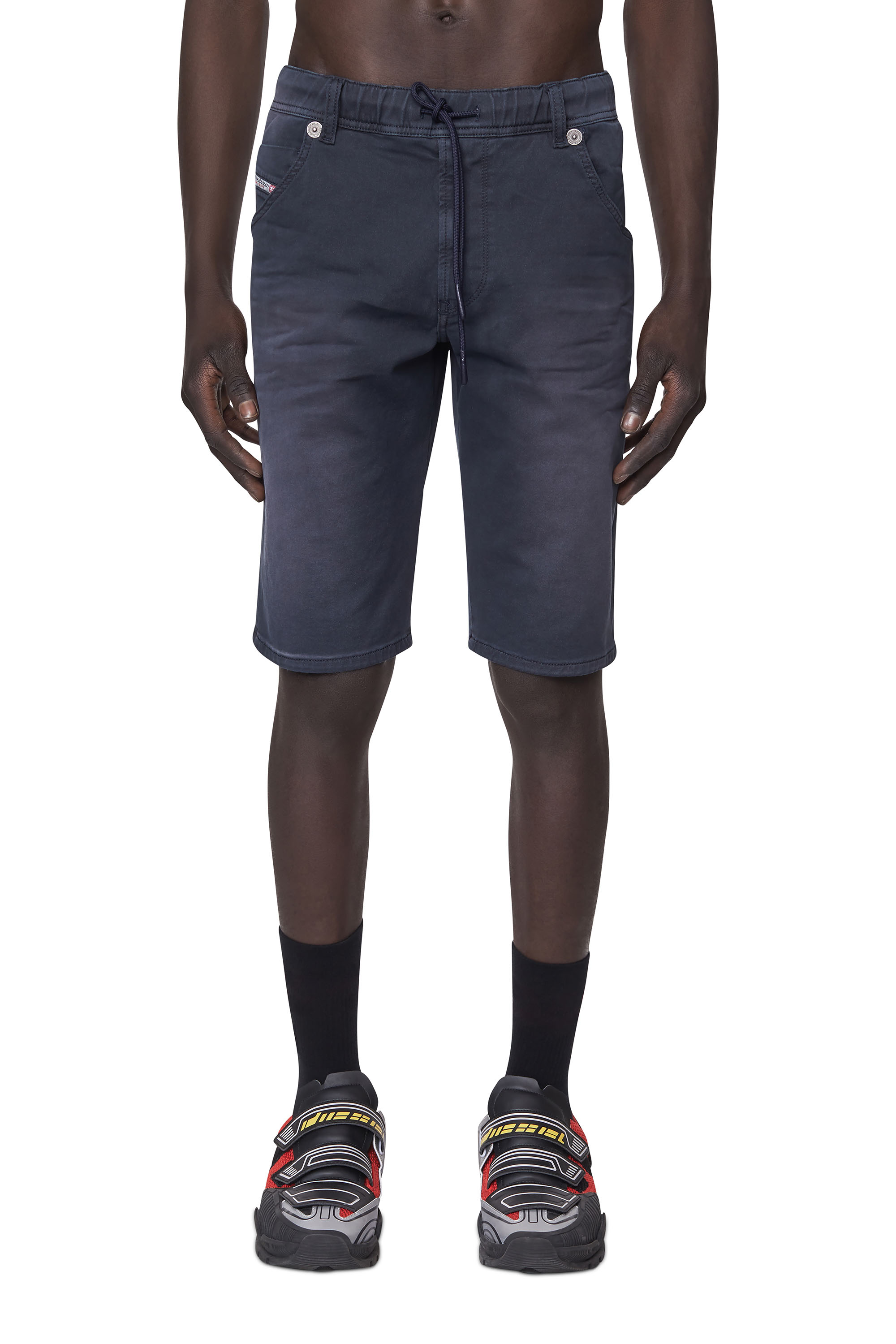 Diesel Slim Shorts In Dyed Jogg Jeans In Blue